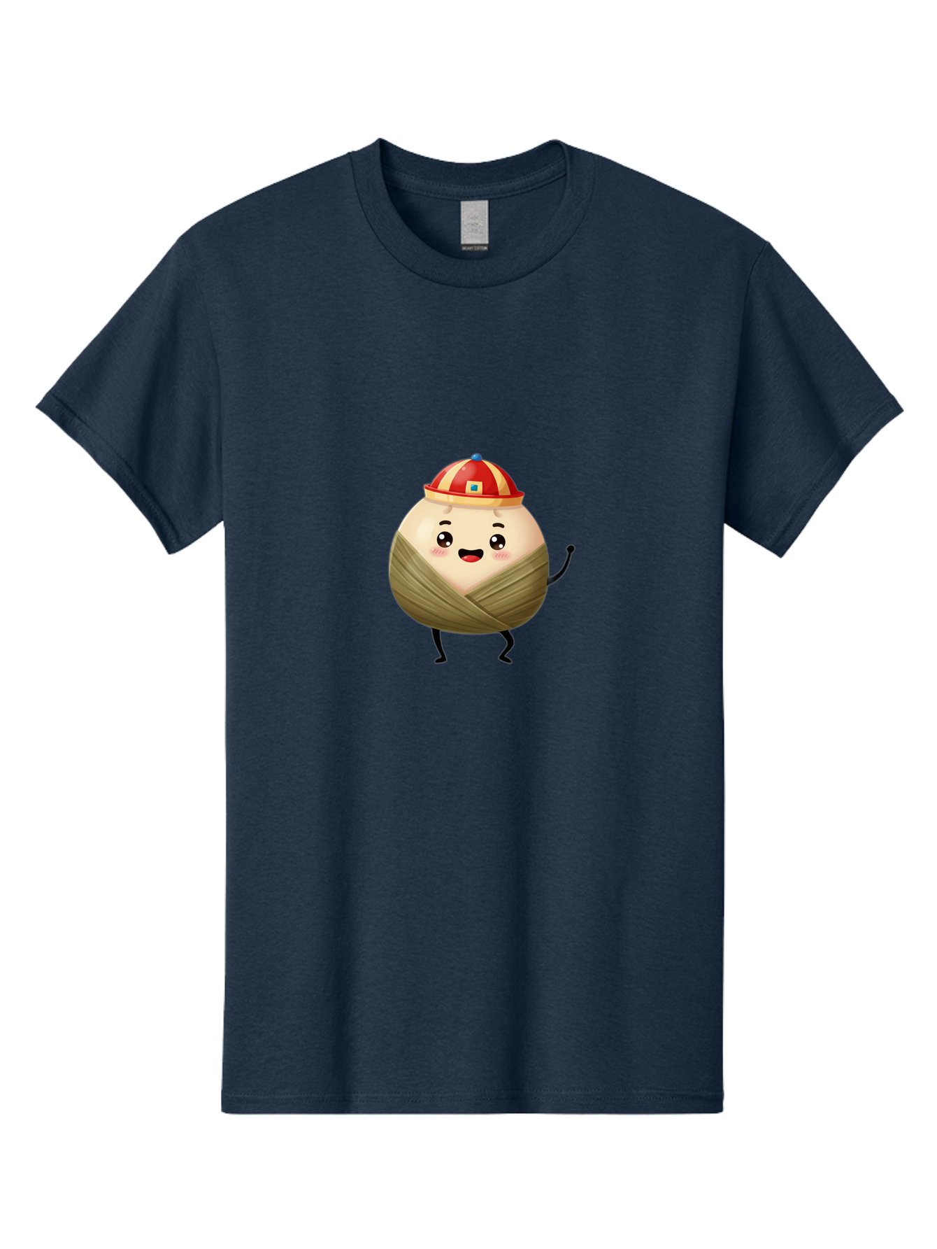 Xiaolongbao-1 Men'S Graphic Tee, 100% Cotton, Comfortable Casual Summer Wear, Machine Washable, Cartoon Dumpling, Steamed Bun, Happy Face, Kawaii Character, Chinese Food, Cute Illustration, Wrapped Dumpling, Smiling Face, Dumpling Character, Bab596 5