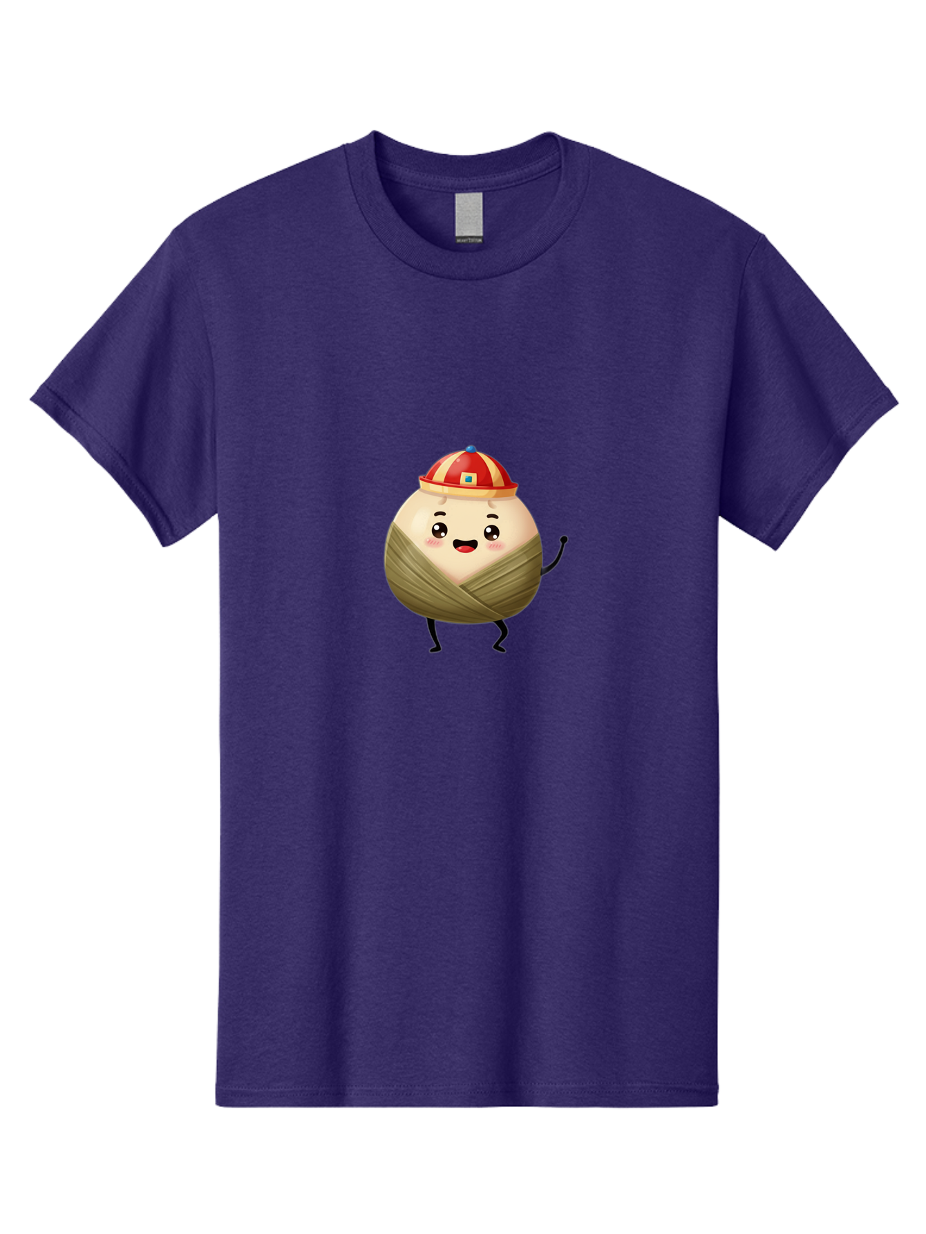 Xiaolongbao-1 Men'S Graphic Tee, 100% Cotton, Comfortable Casual Summer Wear, Machine Washable, Cartoon Dumpling, Steamed Bun, Happy Face, Kawaii Character, Chinese Food, Cute Illustration, Wrapped Dumpling, Smiling Face, Dumpling Character, Bab596 3