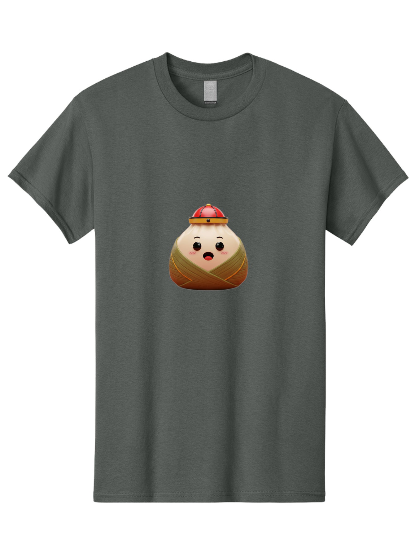 Xiaolongbao Men'S Graphic Tee, 100% Cotton, Comfortable Casual Summer Wear, Machine Washable, Cartoon Xiaolongbao, Chinese Dumpling, Steamed Bun, Surprised Expression, Adorable Character, Kawaii Food, Culinary Delight, Soup Dumpling Bab597 12
