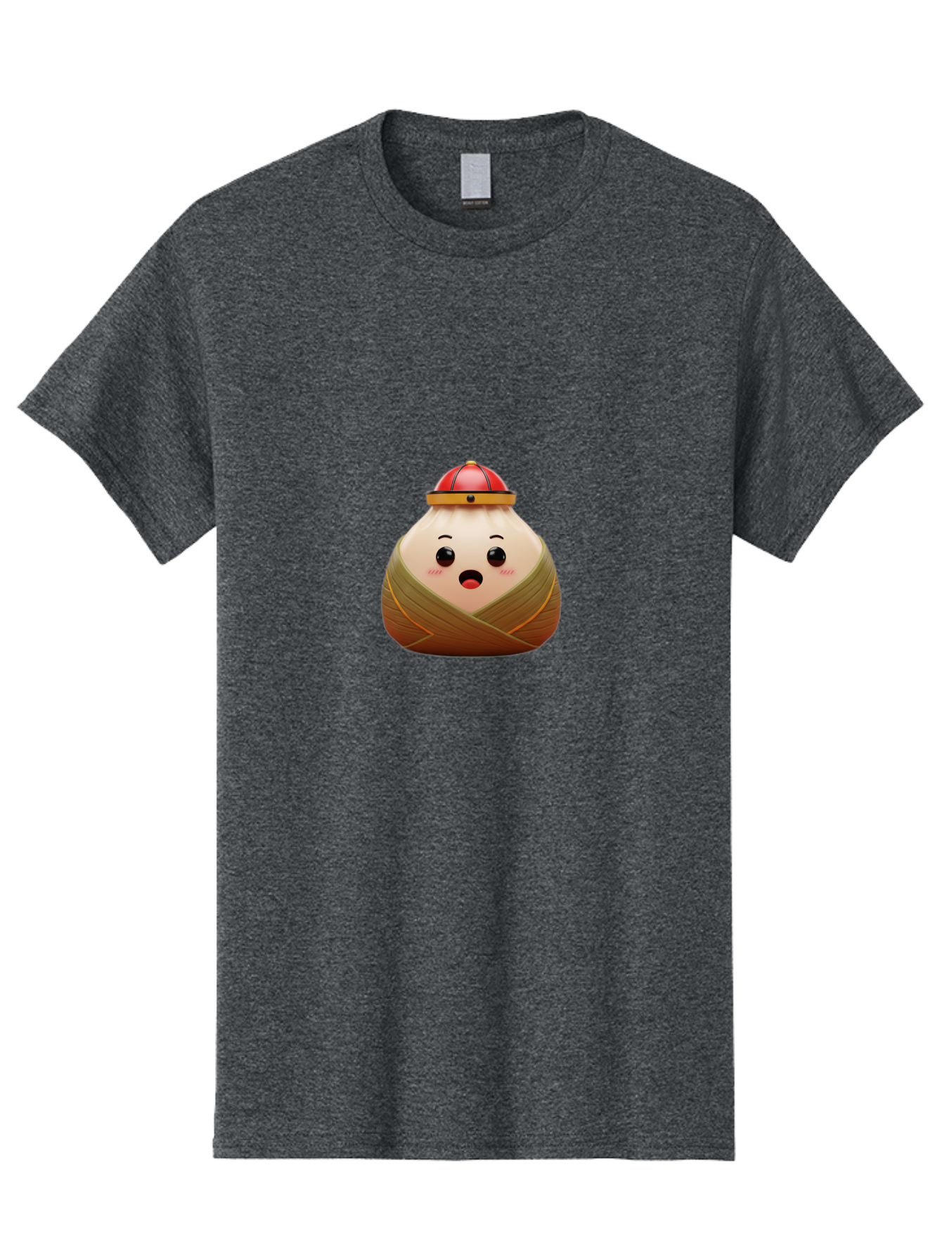 Xiaolongbao Men'S Graphic Tee, 100% Cotton, Comfortable Casual Summer Wear, Machine Washable, Cartoon Xiaolongbao, Chinese Dumpling, Steamed Bun, Surprised Expression, Adorable Character, Kawaii Food, Culinary Delight, Soup Dumpling Bab597 14