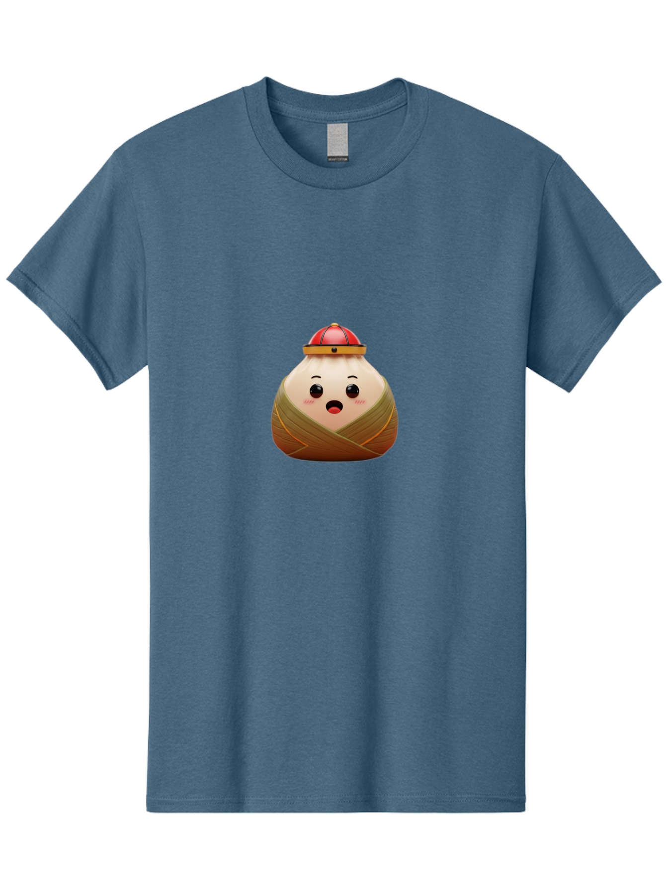 Xiaolongbao Men'S Graphic Tee, 100% Cotton, Comfortable Casual Summer Wear, Machine Washable, Cartoon Xiaolongbao, Chinese Dumpling, Steamed Bun, Surprised Expression, Adorable Character, Kawaii Food, Culinary Delight, Soup Dumpling Bab597 10