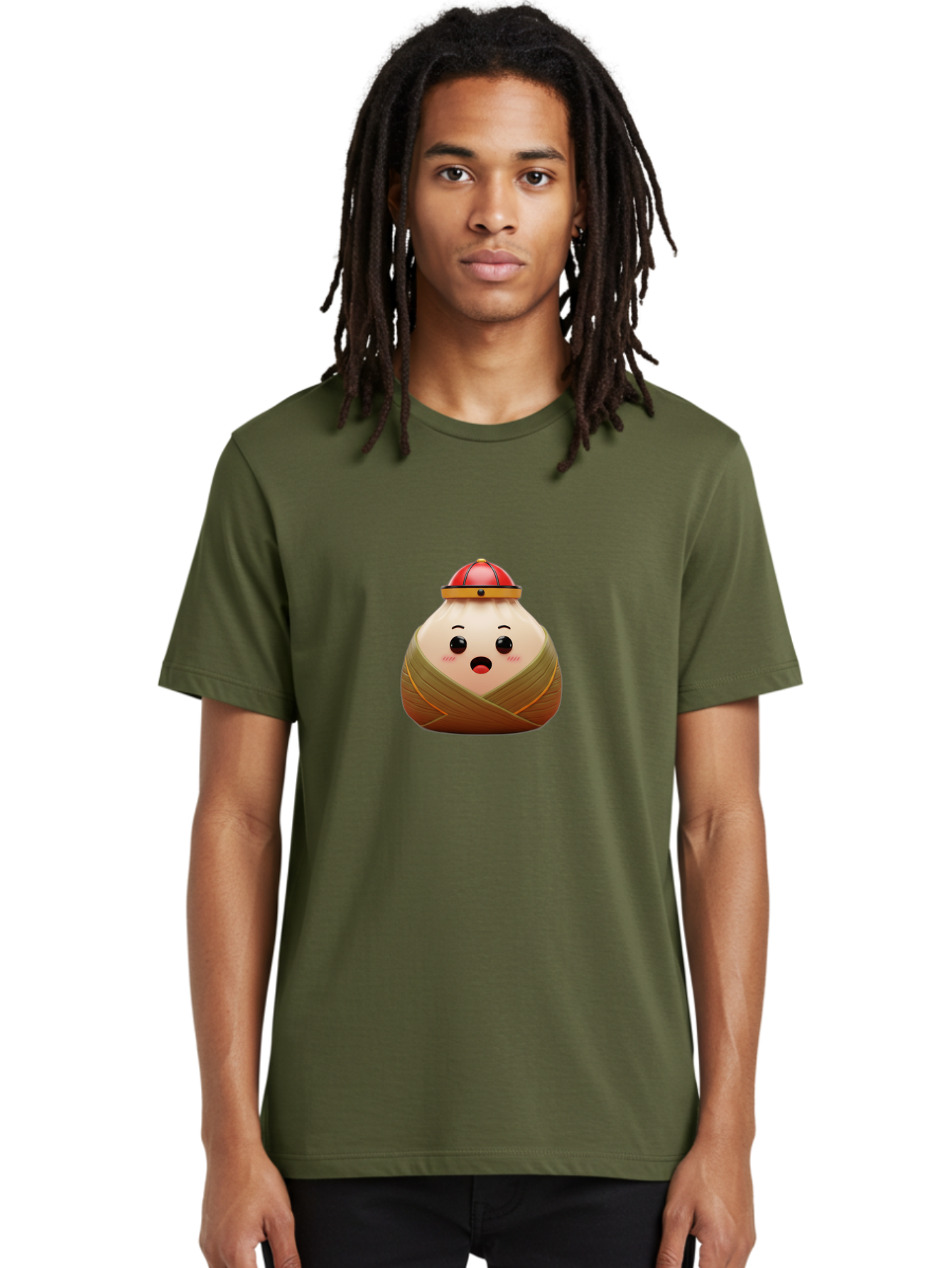 Xiaolongbao Men'S Graphic Tee, 100% Cotton, Comfortable Casual Summer Wear, Machine Washable, Cartoon Xiaolongbao, Chinese Dumpling, Steamed Bun, Surprised Expression, Adorable Character, Kawaii Food, Culinary Delight, Soup Dumpling Bab597 21