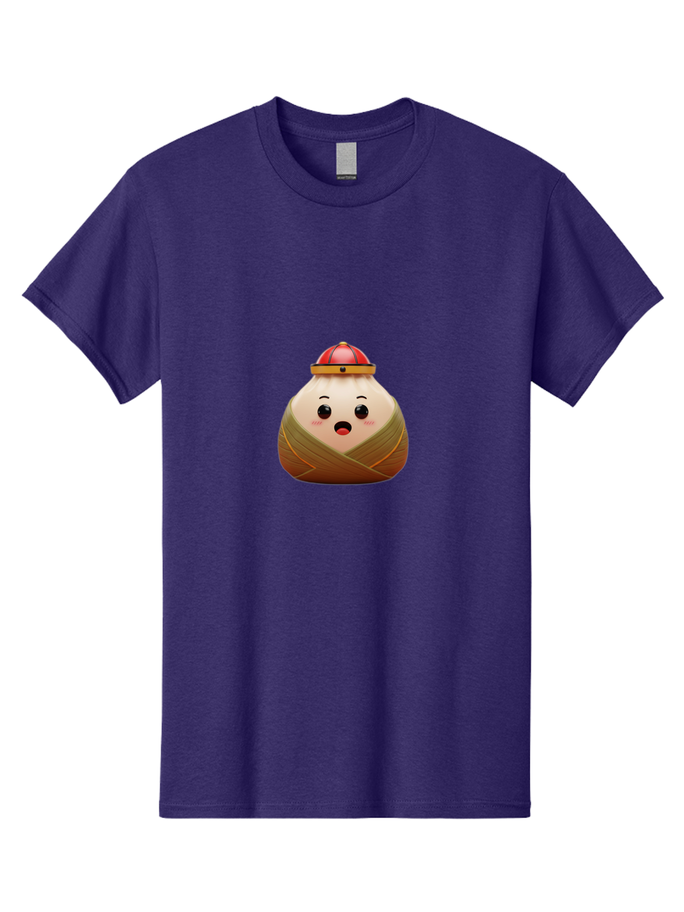 Xiaolongbao Men'S Graphic Tee, 100% Cotton, Comfortable Casual Summer Wear, Machine Washable, Cartoon Xiaolongbao, Chinese Dumpling, Steamed Bun, Surprised Expression, Adorable Character, Kawaii Food, Culinary Delight, Soup Dumpling Bab597 5