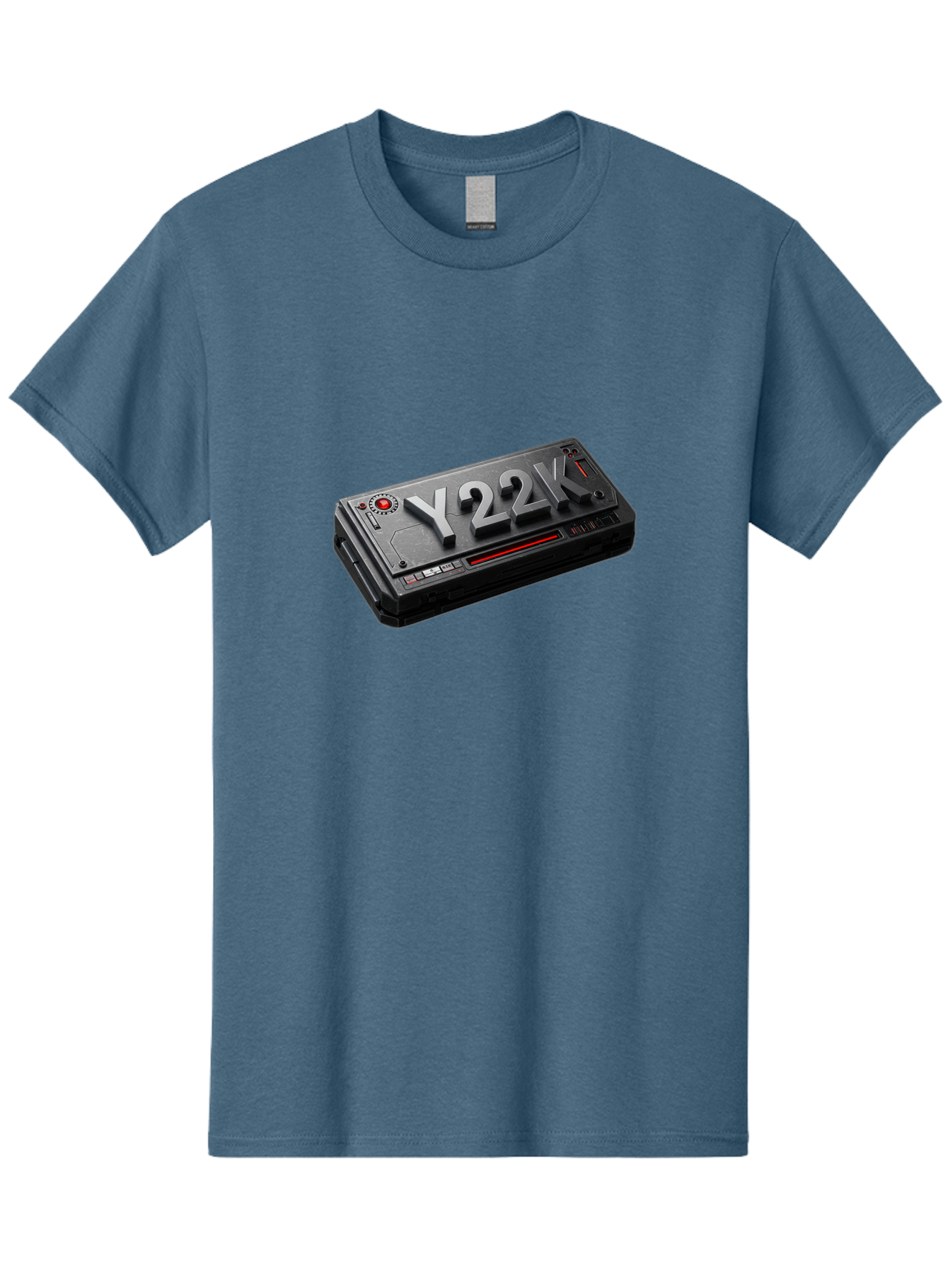 Y22K Men'S Graphic Tee, 100% Cotton, Comfortable Casual Summer Wear, Machine Washable, Futuristic Device, Y22K, Technology, Cyberpunk, Sleek Design, Metallic Surface, Red Accents, Futuristic Tech, Innovative Gadget, High-Tech Equipment, Bab598 10