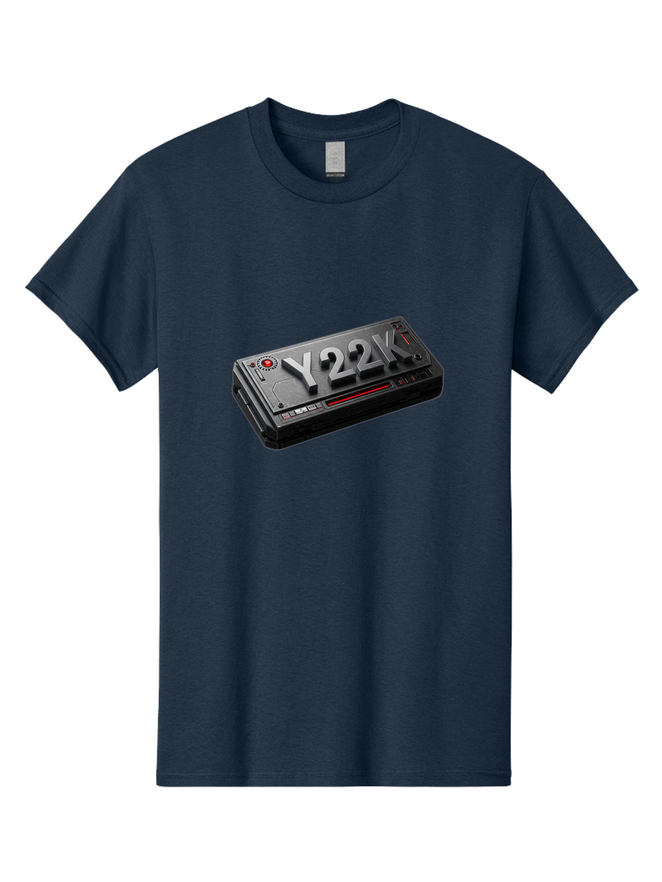 Y22K Men'S Graphic Tee, 100% Cotton, Comfortable Casual Summer Wear, Machine Washable, Futuristic Device, Y22K, Technology, Cyberpunk, Sleek Design, Metallic Surface, Red Accents, Futuristic Tech, Innovative Gadget, High-Tech Equipment, Bab598 15