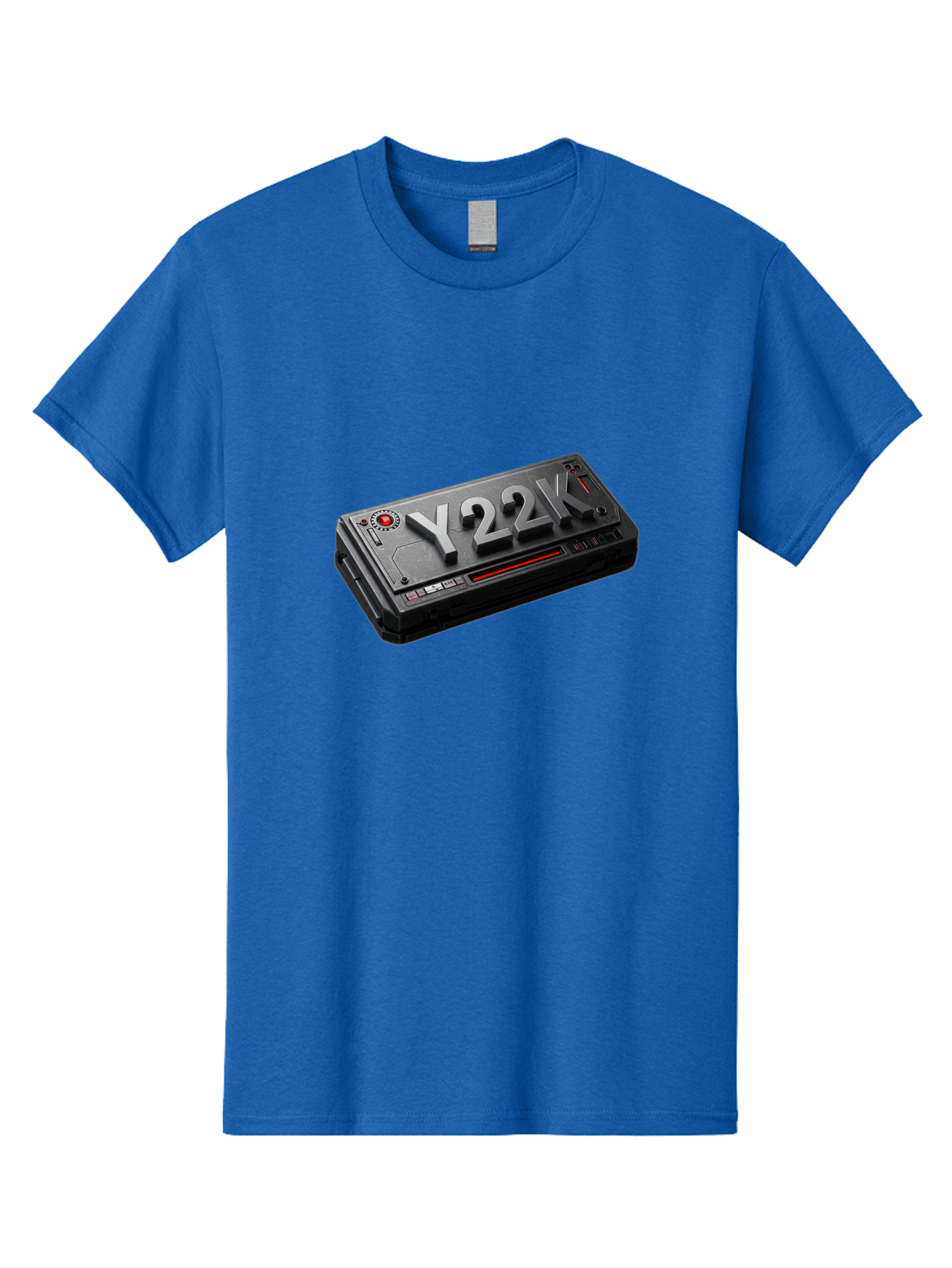 Y22K Men'S Graphic Tee, 100% Cotton, Comfortable Casual Summer Wear, Machine Washable, Futuristic Device, Y22K, Technology, Cyberpunk, Sleek Design, Metallic Surface, Red Accents, Futuristic Tech, Innovative Gadget, High-Tech Equipment, Bab598 8