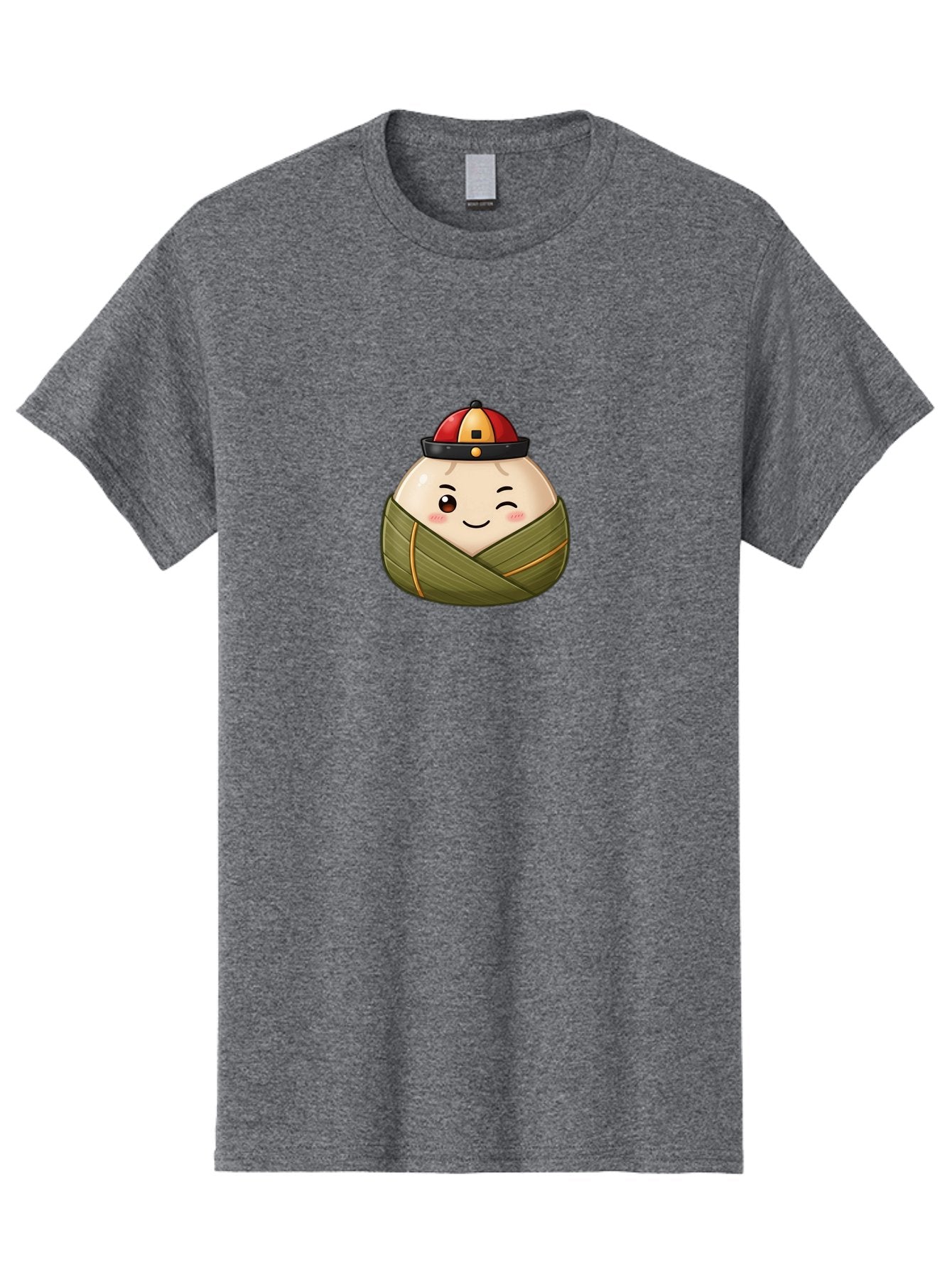 Zongzi-1 Men'S Graphic Tee, 100% Cotton, Comfortable Casual Summer Wear, Machine Washable, Zongzi Dumpling, Chinese Rice Dumpling, Dragon Boat Festival, Traditional Food, Cartoon Dumpling, Wrapped Dumpling, Smiling Dumpling, Bab602 10
