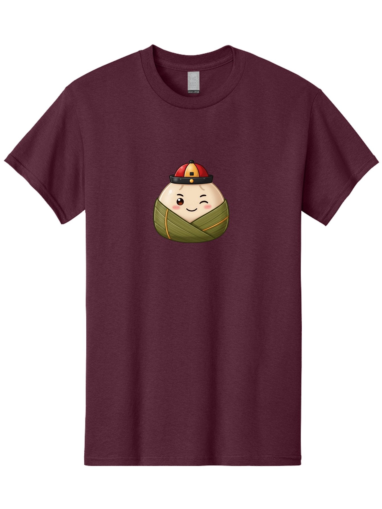 Zongzi-1 Men'S Graphic Tee, 100% Cotton, Comfortable Casual Summer Wear, Machine Washable, Zongzi Dumpling, Chinese Rice Dumpling, Dragon Boat Festival, Traditional Food, Cartoon Dumpling, Wrapped Dumpling, Smiling Dumpling, Bab602 3