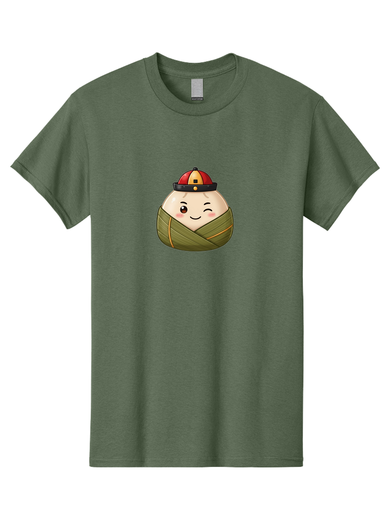 Zongzi-1 Men'S Graphic Tee, 100% Cotton, Comfortable Casual Summer Wear, Machine Washable, Zongzi Dumpling, Chinese Rice Dumpling, Dragon Boat Festival, Traditional Food, Cartoon Dumpling, Wrapped Dumpling, Smiling Dumpling, Bab602 5