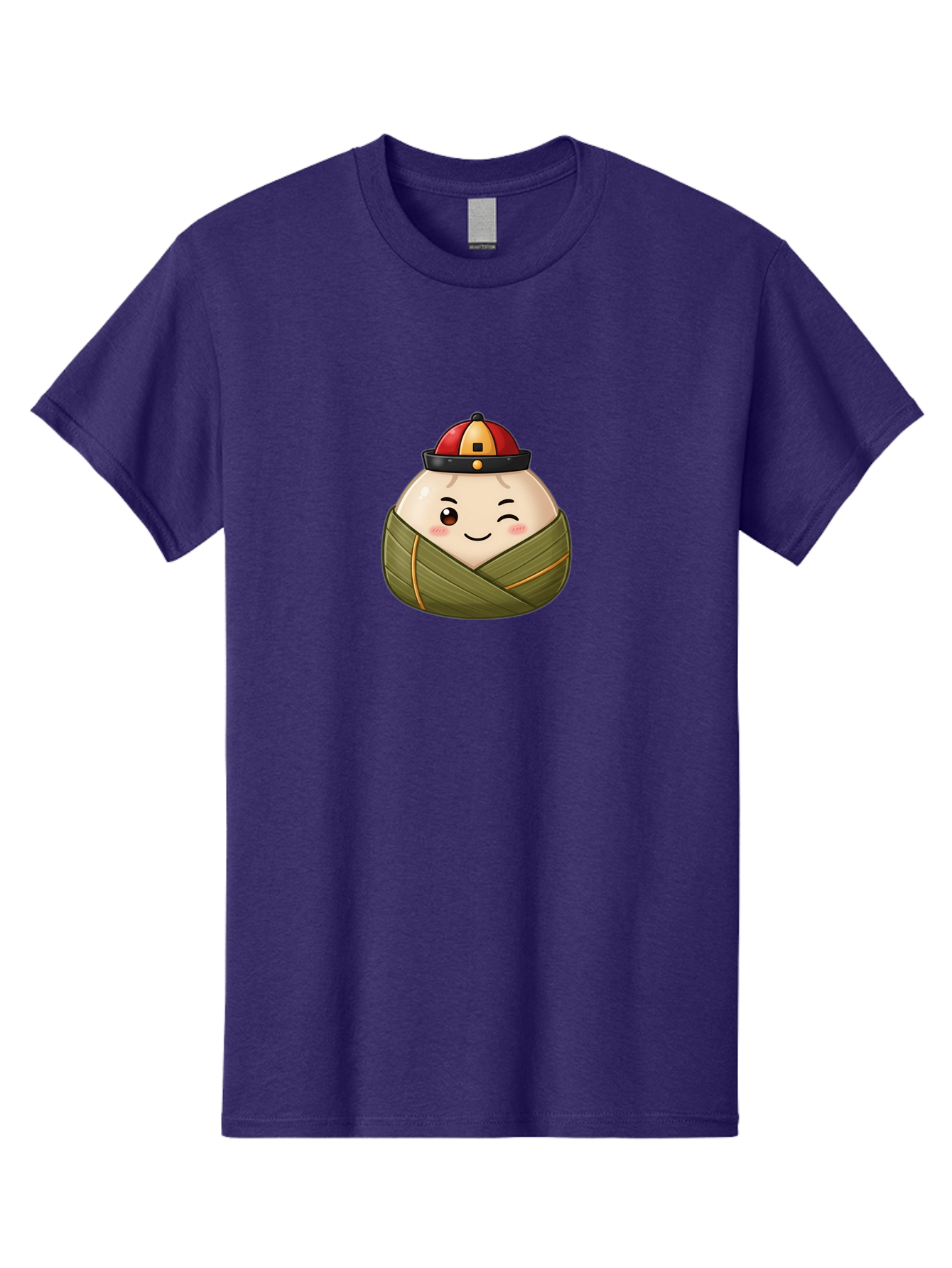 Zongzi-1 Men'S Graphic Tee, 100% Cotton, Comfortable Casual Summer Wear, Machine Washable, Zongzi Dumpling, Chinese Rice Dumpling, Dragon Boat Festival, Traditional Food, Cartoon Dumpling, Wrapped Dumpling, Smiling Dumpling, Bab602 3