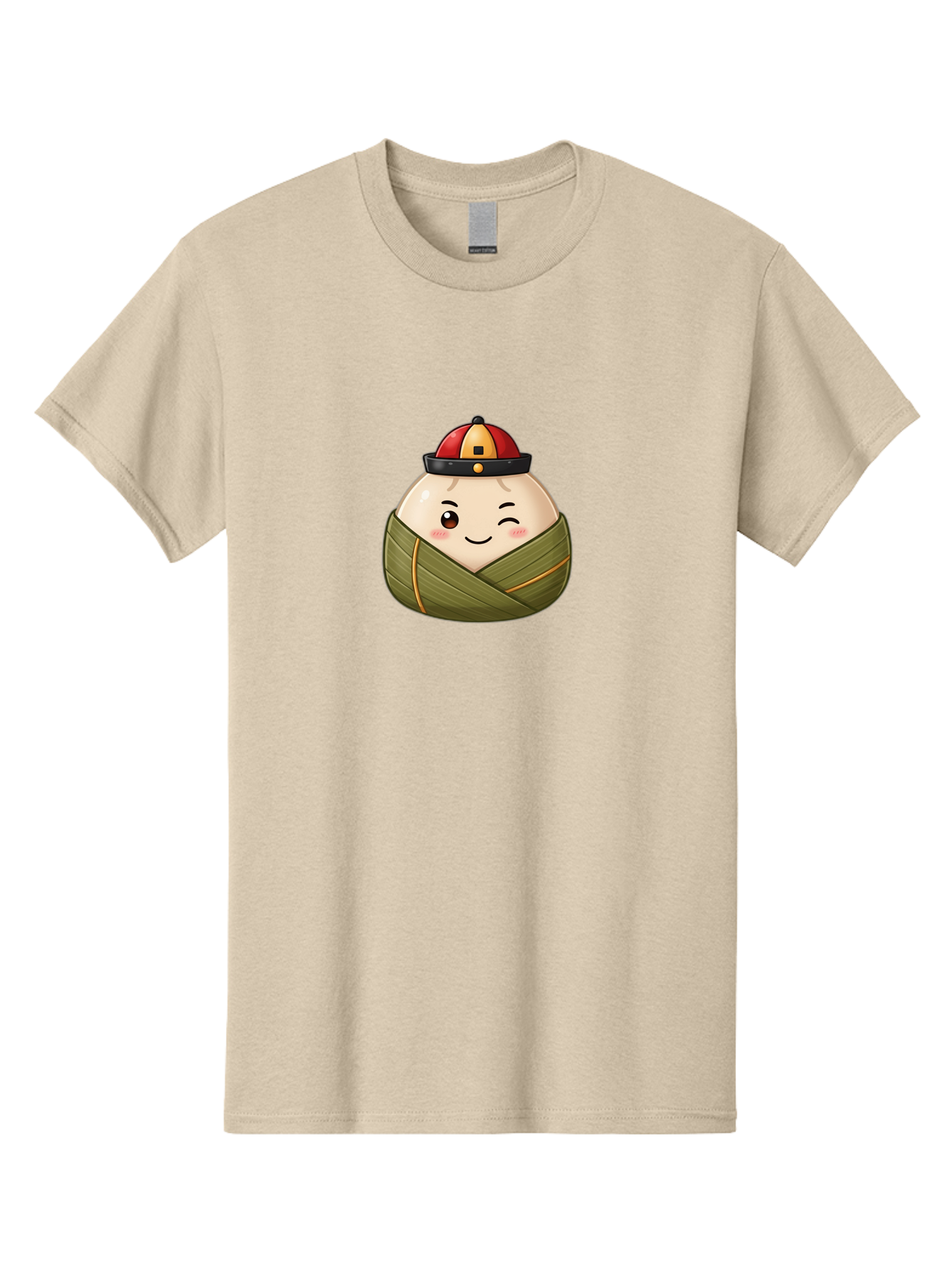 Zongzi-1 Men'S Graphic Tee, 100% Cotton, Comfortable Casual Summer Wear, Machine Washable, Zongzi Dumpling, Chinese Rice Dumpling, Dragon Boat Festival, Traditional Food, Cartoon Dumpling, Wrapped Dumpling, Smiling Dumpling, Bab602 8