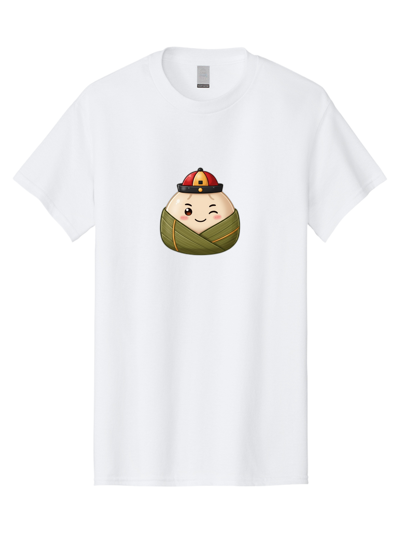 Zongzi-1 Men'S Graphic Tee, 100% Cotton, Comfortable Casual Summer Wear, Machine Washable, Zongzi Dumpling, Chinese Rice Dumpling, Dragon Boat Festival, Traditional Food, Cartoon Dumpling, Wrapped Dumpling, Smiling Dumpling, Bab602 10