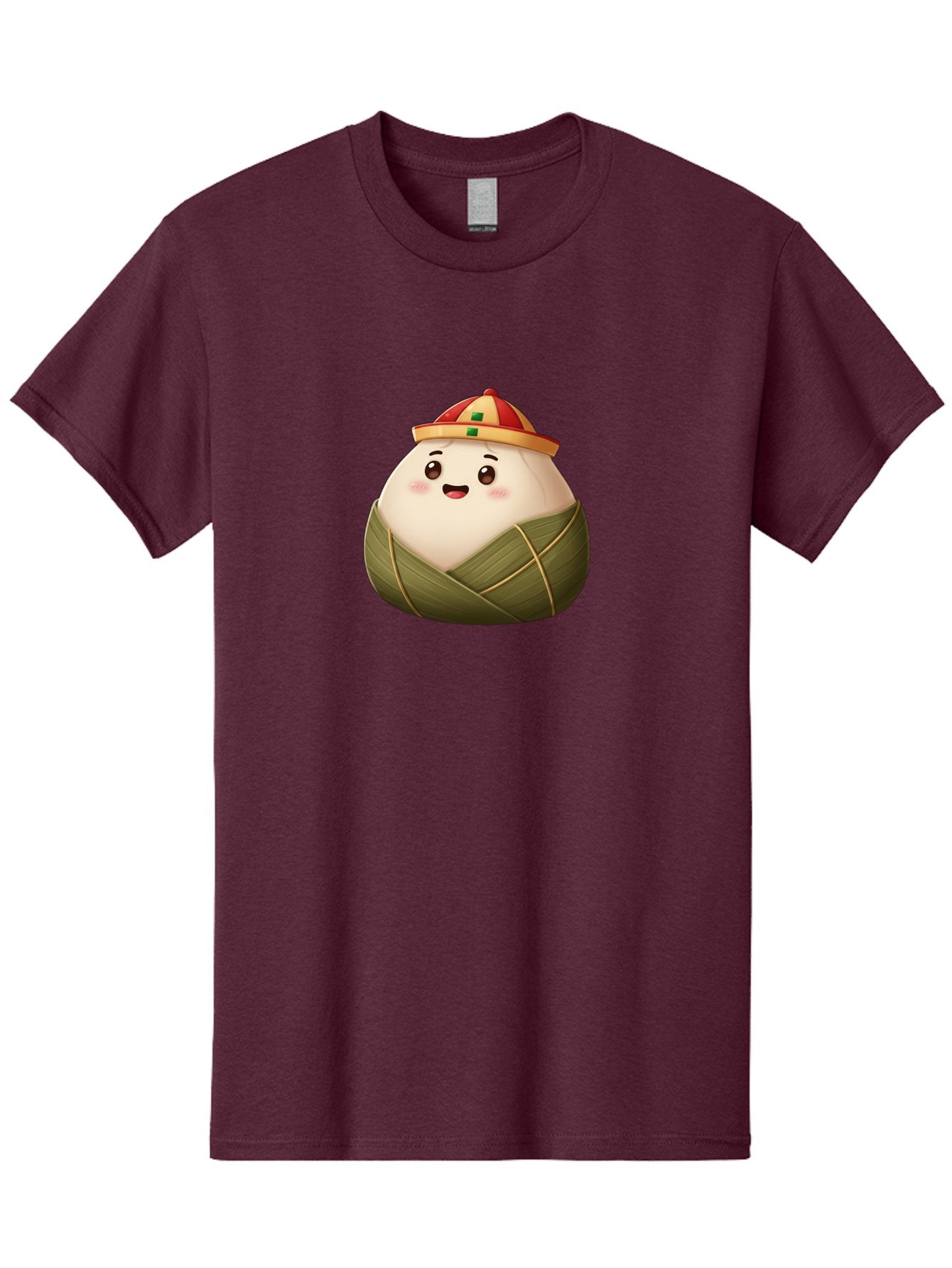 Zongzi-Dumpling Men'S Graphic Tee, 100% Cotton, Comfortable Casual Summer Wear, Machine Washable, Cartoon Dumpling, Kawaii Food, Chinese Cuisine, Zongzi, Traditional Dish, Festive Food, Glutinous Rice Dumpling, Asian Culture, Happy Face, Bab608 14
