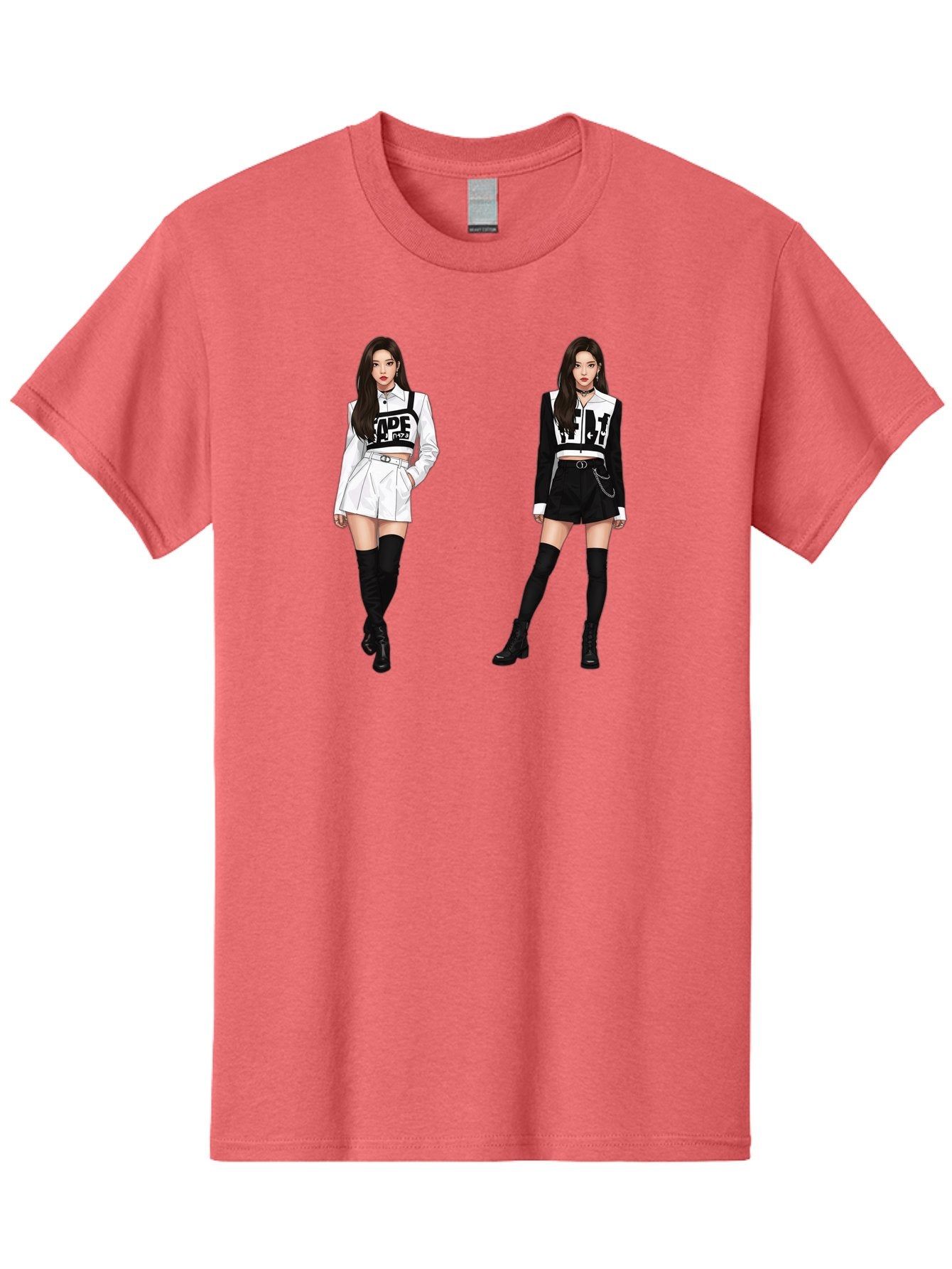 Aape-By-Baperama Men'S Graphic Tee, 100% Cotton, Comfortable Casual Summer Wear, Machine Washable, Fashion Illustration, Aape Clothing, Streetwear Style, Edgy Look, Bold Graphics, Monochrome Aesthetic, High-Contrast Visuals, Long Boots Bab616 11