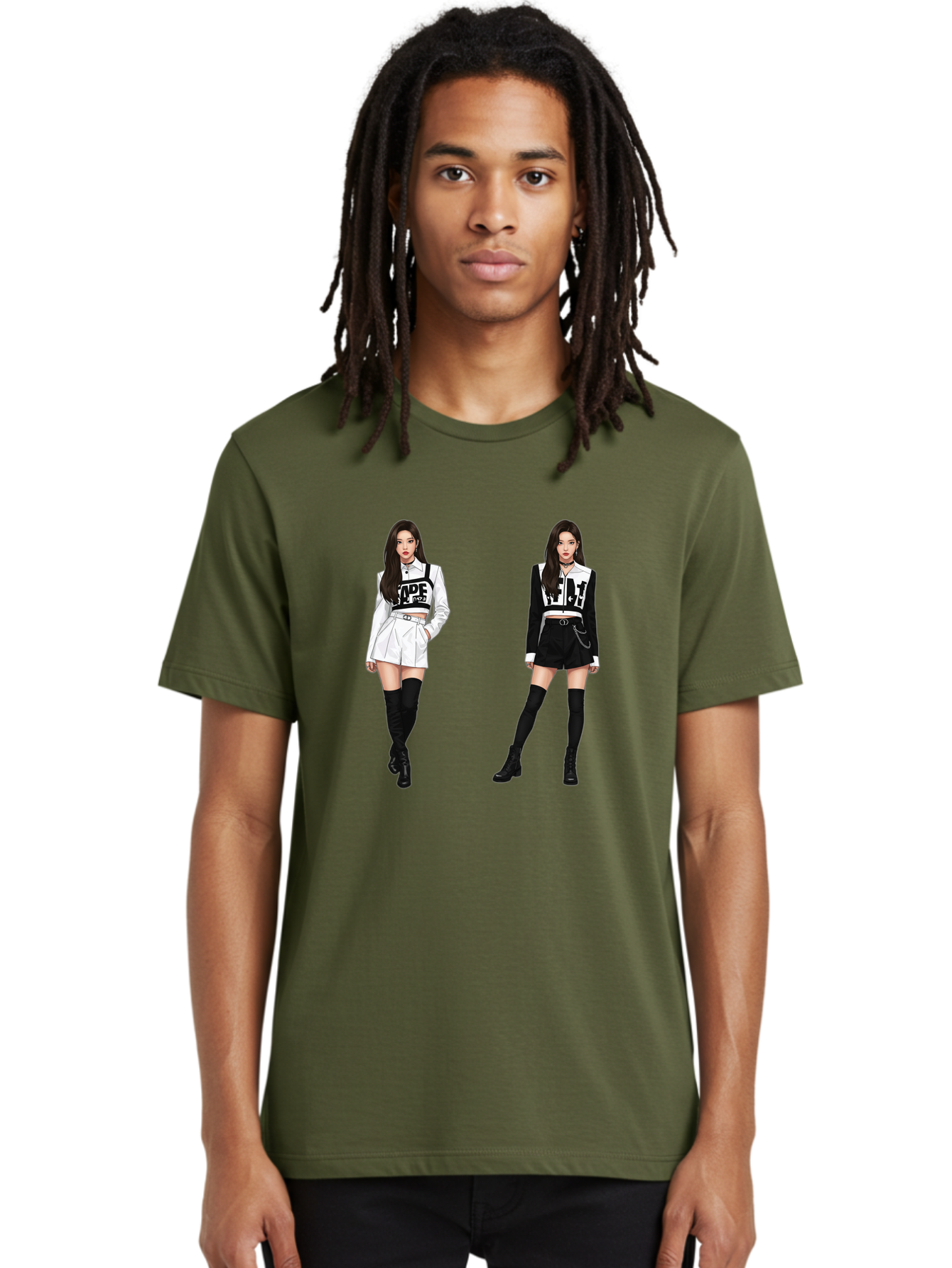 Aape-By-Baperama Men'S Graphic Tee, 100% Cotton, Comfortable Casual Summer Wear, Machine Washable, Fashion Illustration, Aape Clothing, Streetwear Style, Edgy Look, Bold Graphics, Monochrome Aesthetic, High-Contrast Visuals, Long Boots Bab616 18