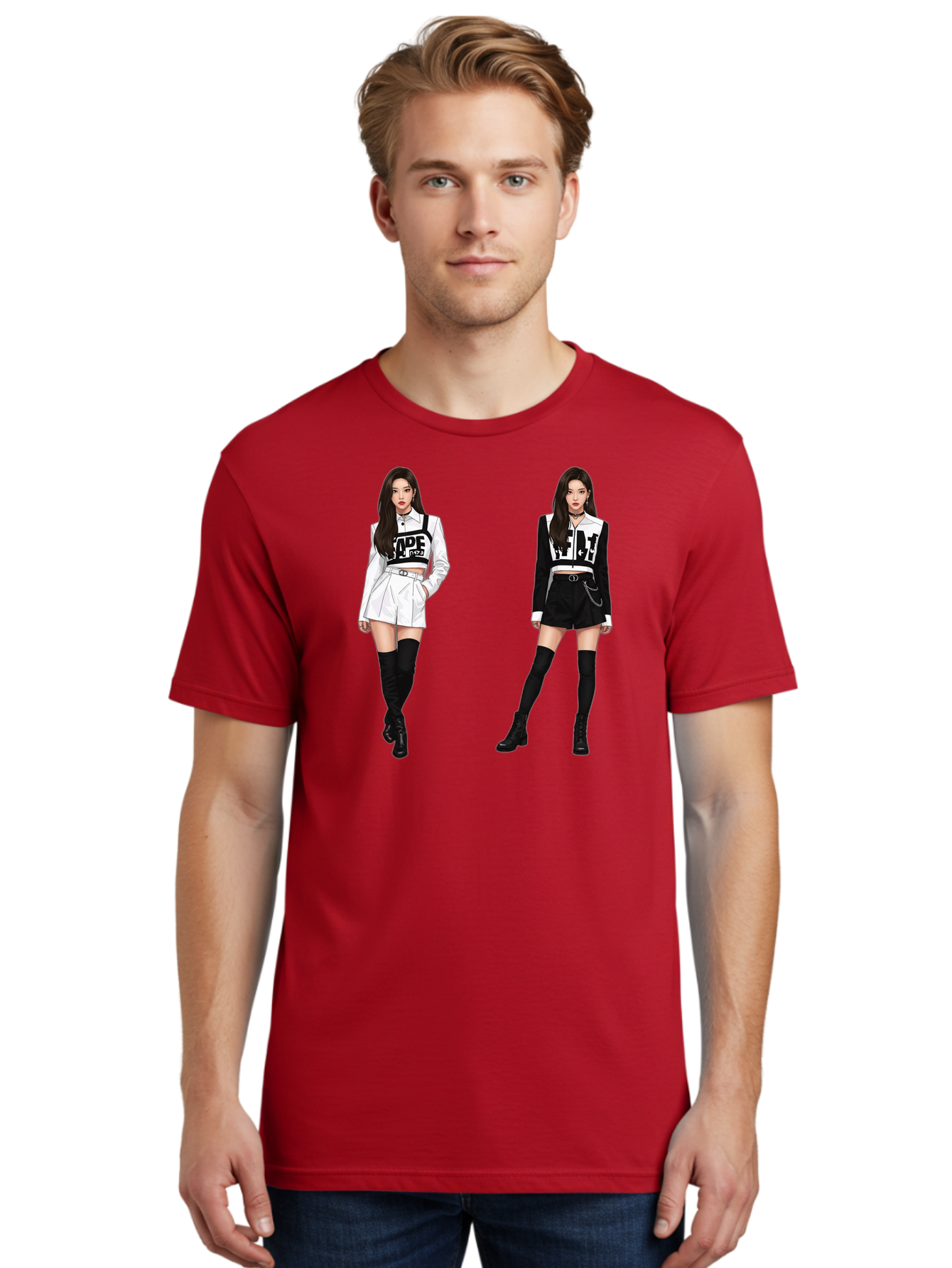 Aape-By-Baperama Men'S Graphic Tee, 100% Cotton, Comfortable Casual Summer Wear, Machine Washable, Fashion Illustration, Aape Clothing, Streetwear Style, Edgy Look, Bold Graphics, Monochrome Aesthetic, High-Contrast Visuals, Long Boots Bab616 22