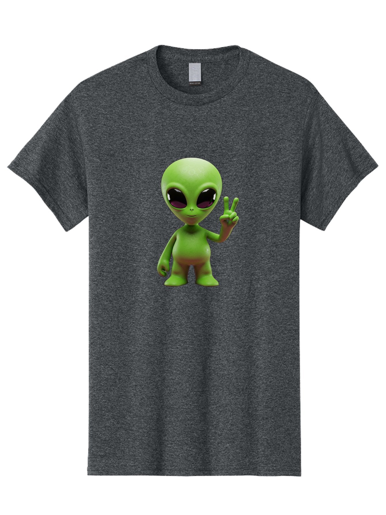 Alien-Peace-Sign-2 Men'S Graphic Tee, 100% Cotton, Comfortable Casual Summer Wear, Machine Washable, Alien Figure, Peace Sign, Friendly Gesture, Cartoon Character, E.T., Extraterrestrial Being, Fun, Quirky, Playful, 3D Rendering, Bab631 14