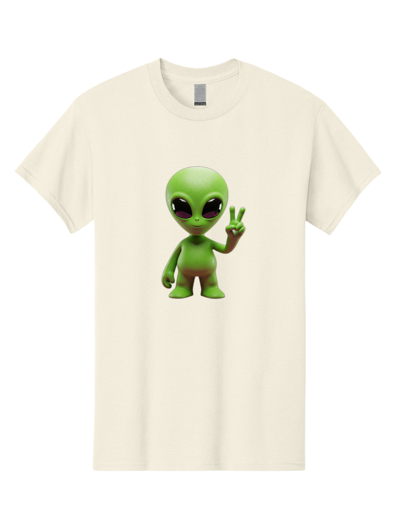 Alien-Peace-Sign-2 Men'S Graphic Tee, 100% Cotton, Comfortable Casual Summer Wear, Machine Washable, Alien Figure, Peace Sign, Friendly Gesture, Cartoon Character, E.T., Extraterrestrial Being, Fun, Quirky, Playful, 3D Rendering, Bab631 11