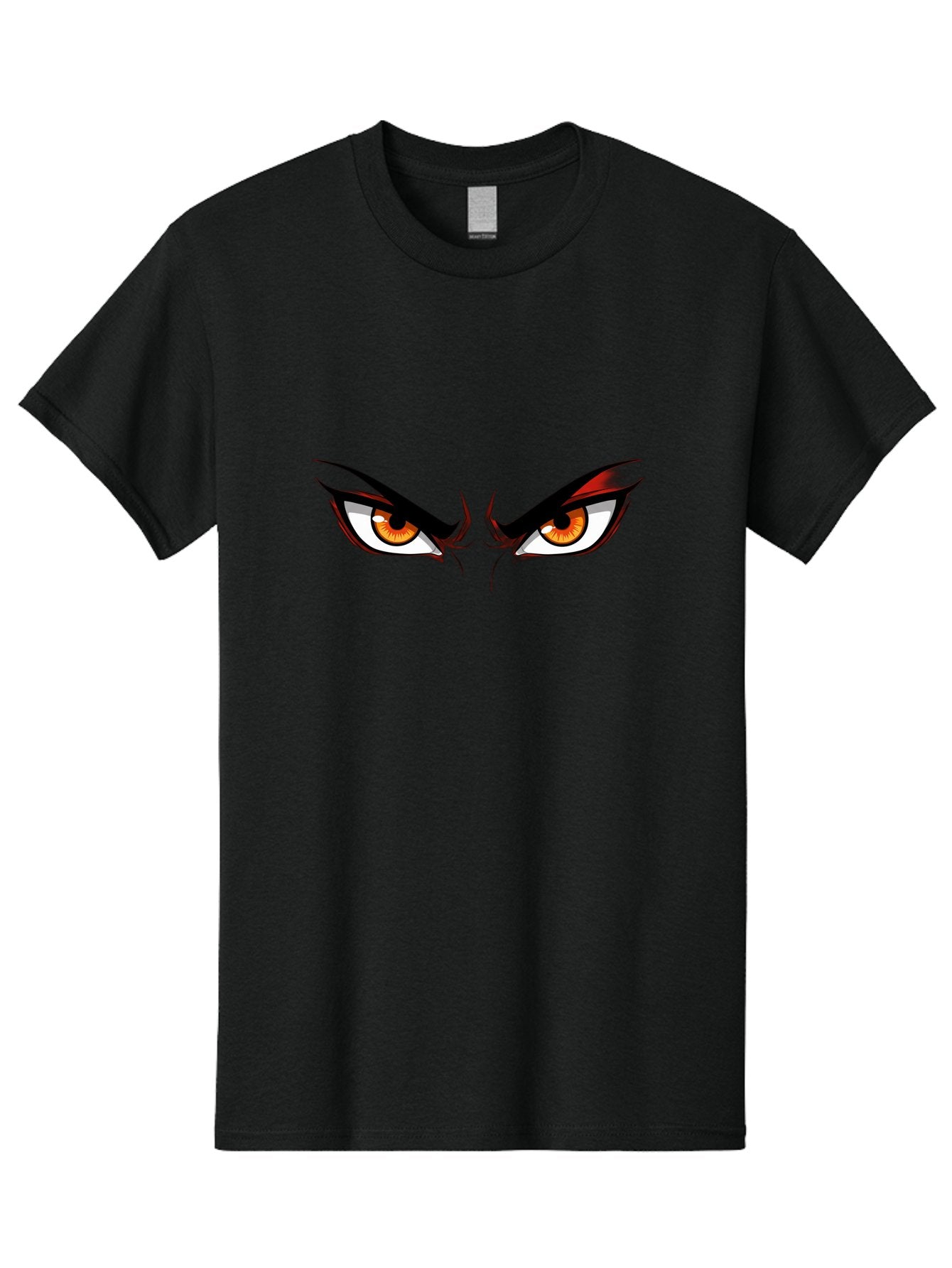 Angry-Eyes-1 Men'S Graphic Tee, 100% Cotton, Comfortable Casual Summer Wear, Machine Washable, Menacing Stare, Angry Eyes, Intense Gaze, Dramatic Eye Makeup, Anime Style, Cartoonish Illustration, Fierce Expression, Eye Contact Bab645 5