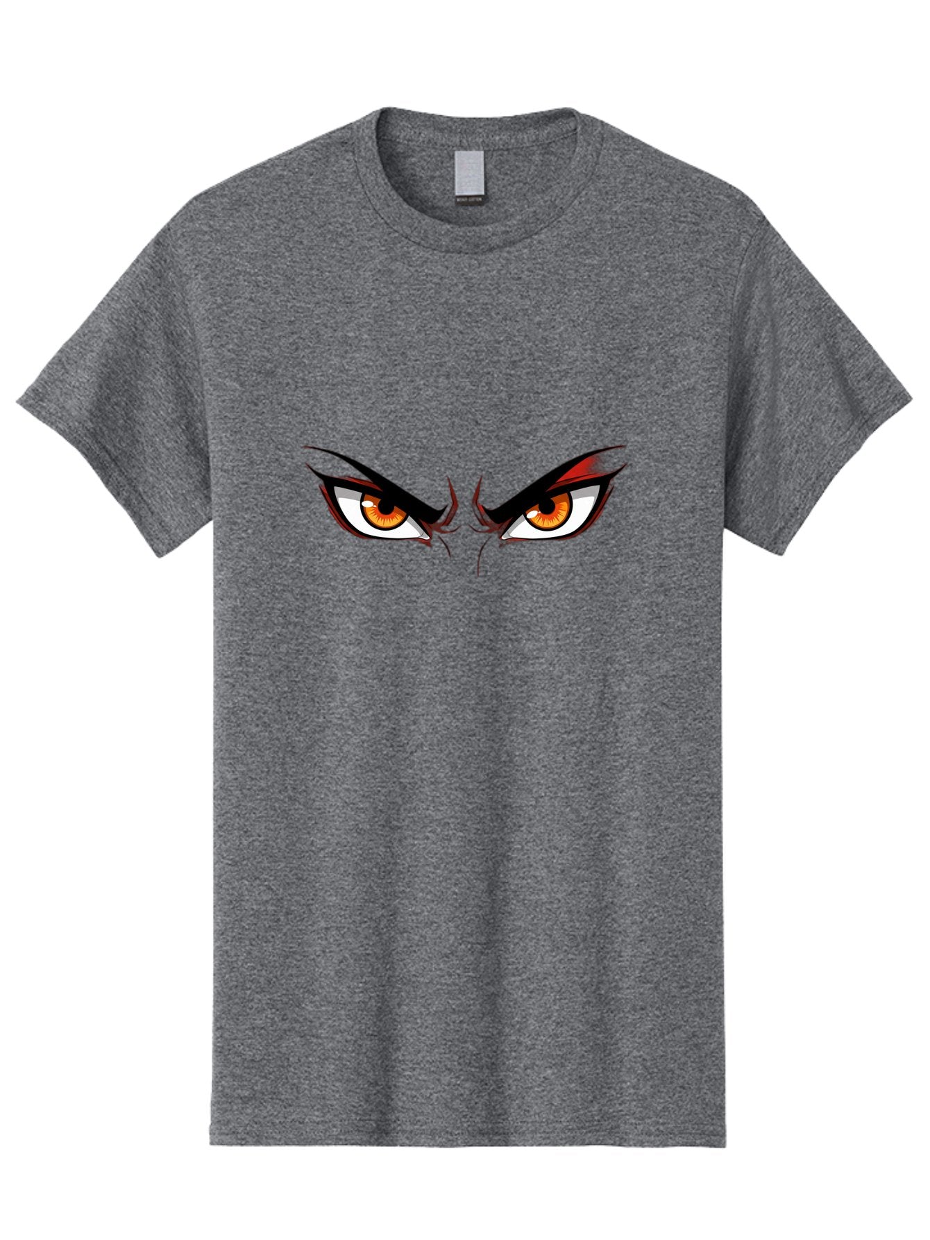 Angry-Eyes-1 Men'S Graphic Tee, 100% Cotton, Comfortable Casual Summer Wear, Machine Washable, Menacing Stare, Angry Eyes, Intense Gaze, Dramatic Eye Makeup, Anime Style, Cartoonish Illustration, Fierce Expression, Eye Contact Bab645 7