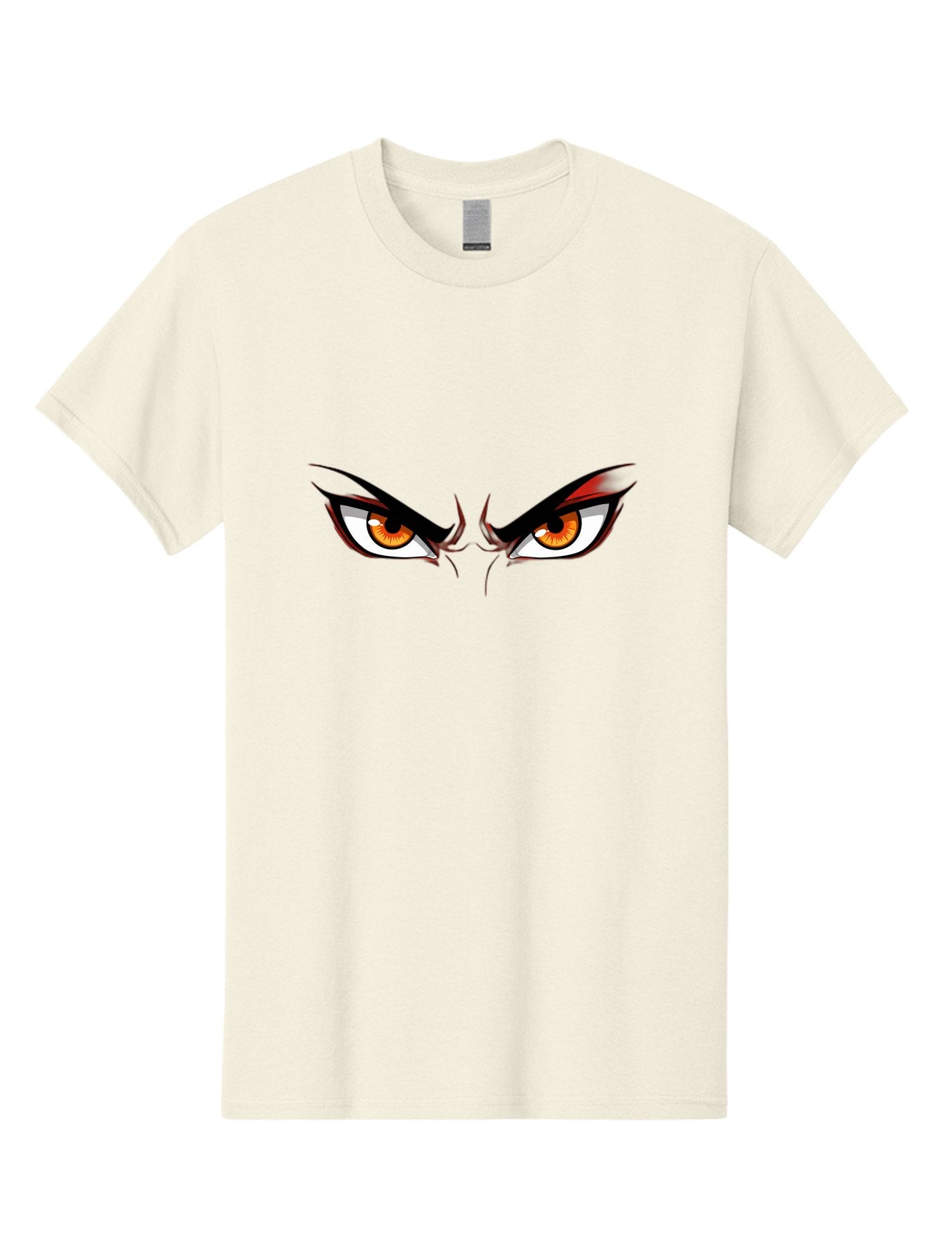 Angry-Eyes-1 Men'S Graphic Tee, 100% Cotton, Comfortable Casual Summer Wear, Machine Washable, Menacing Stare, Angry Eyes, Intense Gaze, Dramatic Eye Makeup, Anime Style, Cartoonish Illustration, Fierce Expression, Eye Contact Bab645 13