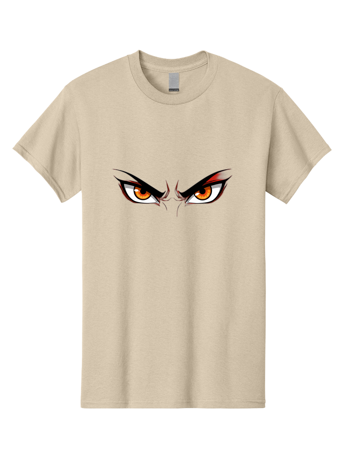 Angry-Eyes-1 Men'S Graphic Tee, 100% Cotton, Comfortable Casual Summer Wear, Machine Washable, Menacing Stare, Angry Eyes, Intense Gaze, Dramatic Eye Makeup, Anime Style, Cartoonish Illustration, Fierce Expression, Eye Contact Bab645 6