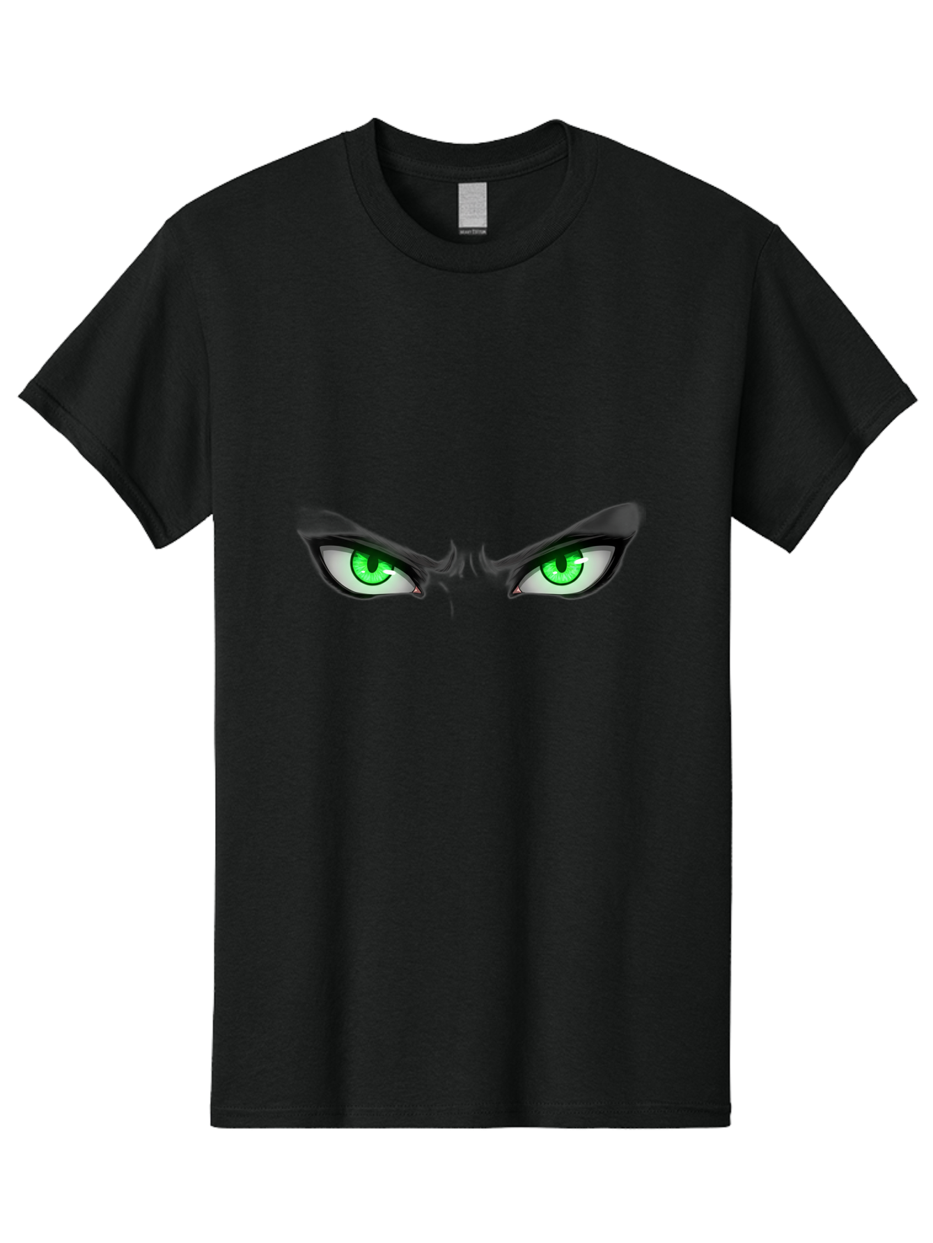 Angry-Eyes Men'S Graphic Tee, 100% Cotton, Comfortable Casual Summer Wear, Machine Washable, Menacing Stare, Intense Gaze, Green Eyes, Anime Style, Aggressive Expression, Bold Eyebrows, Cartoon Character, Dramatic Look Bab646 12