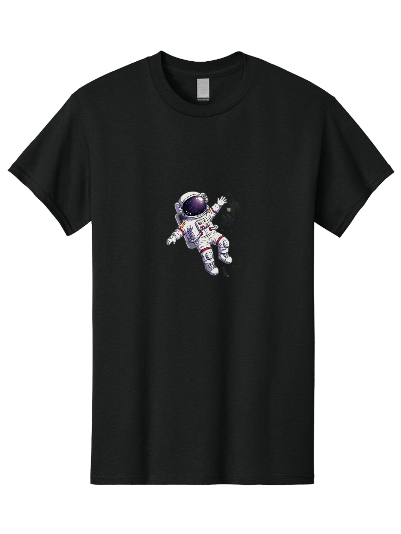 Astronaut-Floating Men'S Graphic Tee, 100% Cotton, Comfortable Casual Summer Wear, Machine Washable, Astronaut In Space, Floating Astronaut, White Spacesuit, Red Accents, Helmet With Stars, Space Exploration, Zero Gravity, Futuristic Design Bab651 12