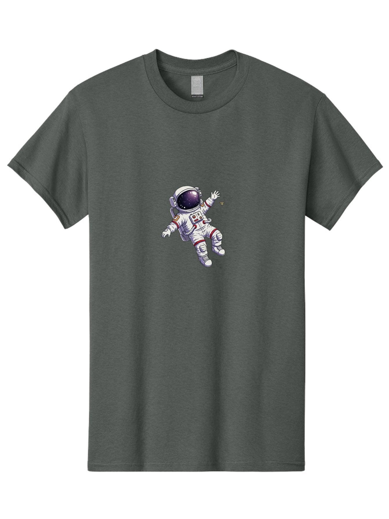 Astronaut-Floating Men'S Graphic Tee, 100% Cotton, Comfortable Casual Summer Wear, Machine Washable, Astronaut In Space, Floating Astronaut, White Spacesuit, Red Accents, Helmet With Stars, Space Exploration, Zero Gravity, Futuristic Design Bab651