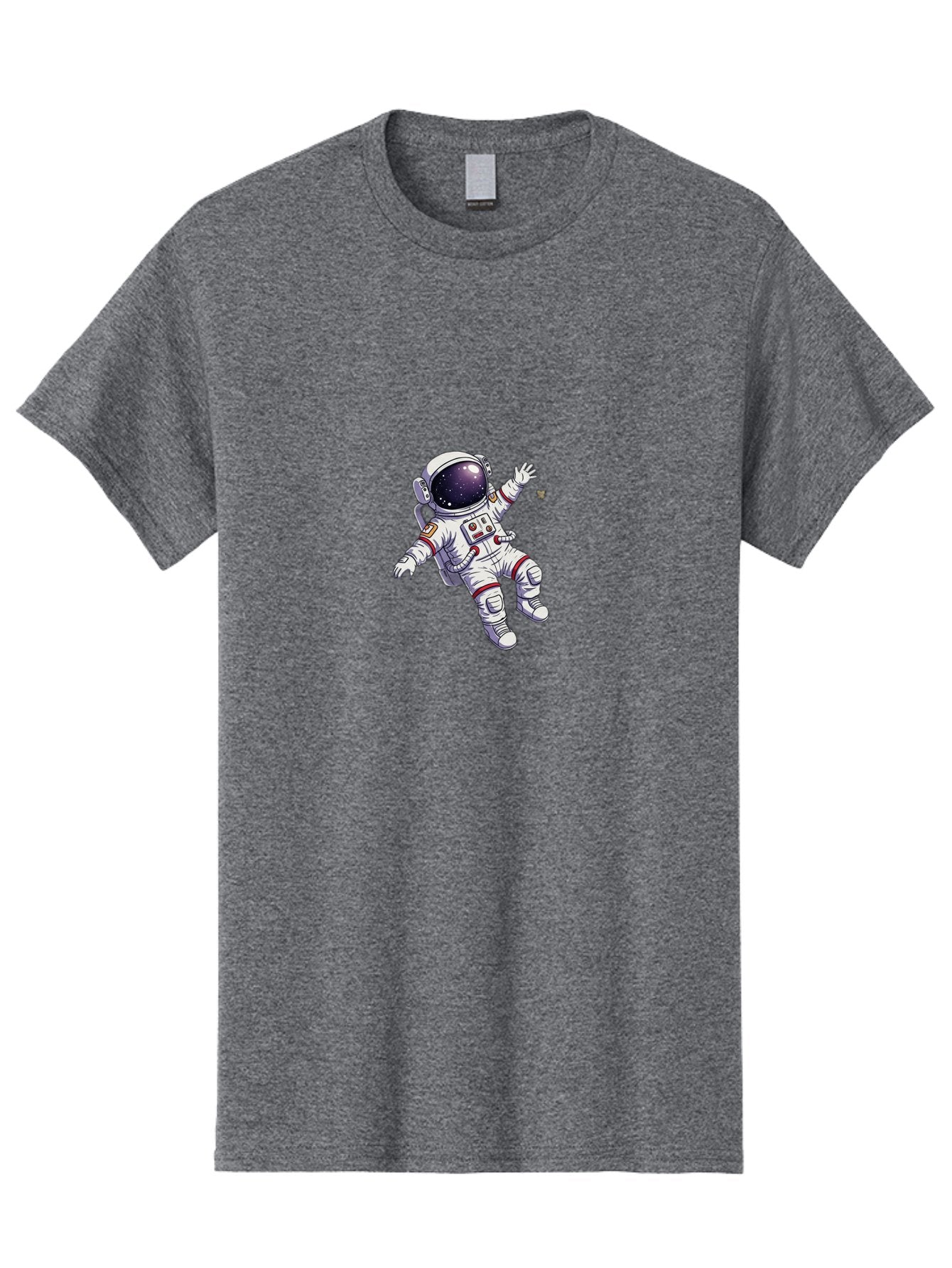 Astronaut-Floating Men'S Graphic Tee, 100% Cotton, Comfortable Casual Summer Wear, Machine Washable, Astronaut In Space, Floating Astronaut, White Spacesuit, Red Accents, Helmet With Stars, Space Exploration, Zero Gravity, Futuristic Design Bab651 6