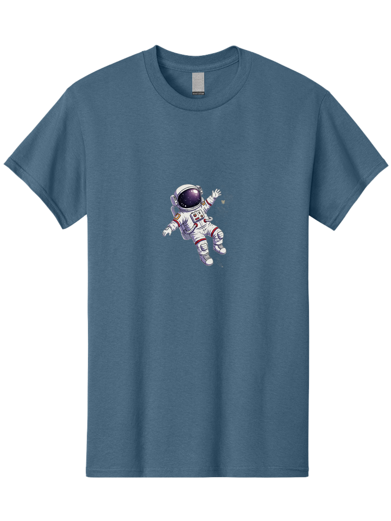 Astronaut-Floating Men'S Graphic Tee, 100% Cotton, Comfortable Casual Summer Wear, Machine Washable, Astronaut In Space, Floating Astronaut, White Spacesuit, Red Accents, Helmet With Stars, Space Exploration, Zero Gravity, Futuristic Design Bab651