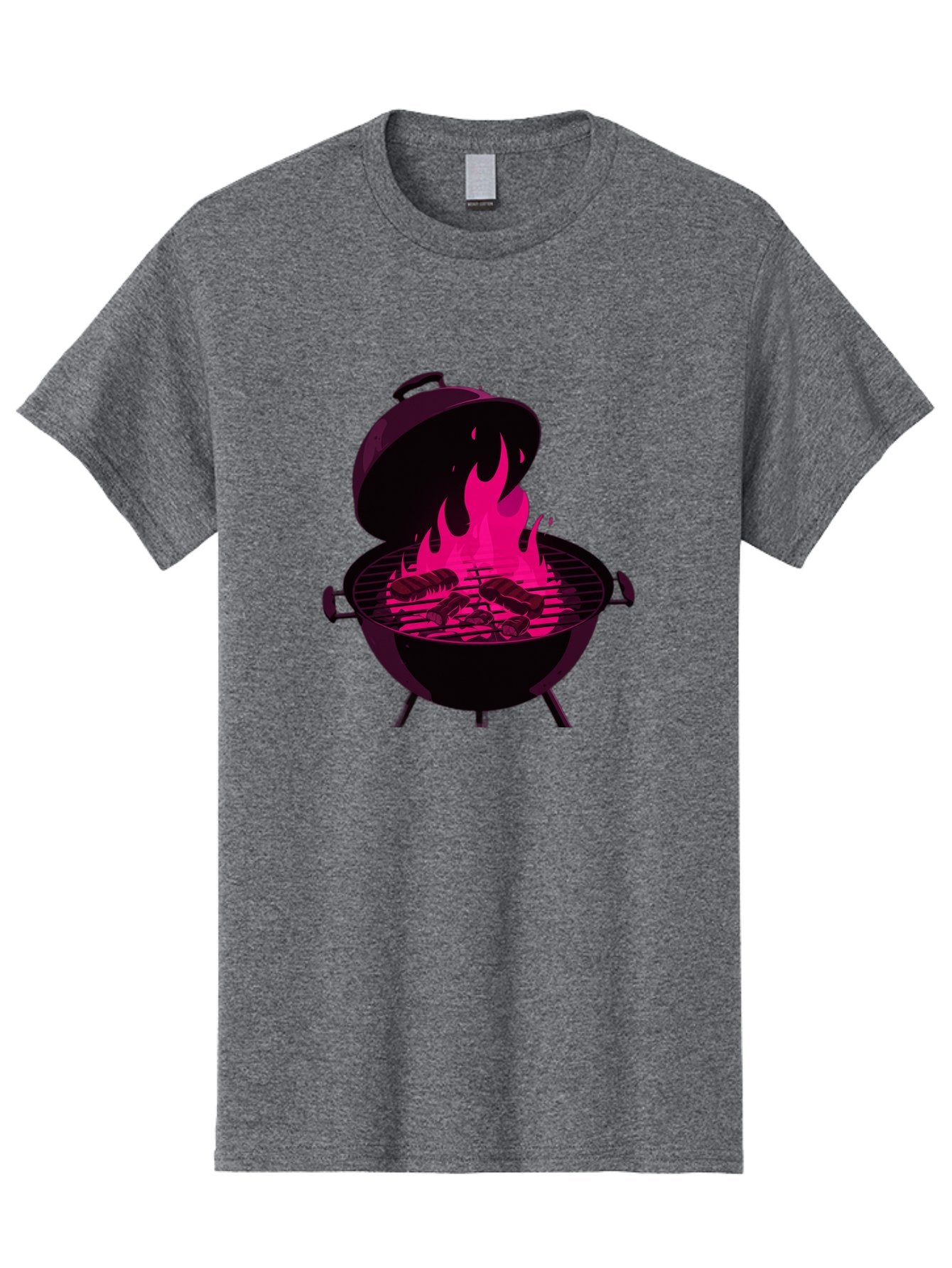 Barbecue-Grill-4 Men'S Graphic Tee, 100% Cotton, Comfortable Casual Summer Wear, Machine Washable, Barbecue Grill, Grilling Meat, Hot Flames, Cooking Outdoors, Summer Food, Grilling Burgers Bab658 9