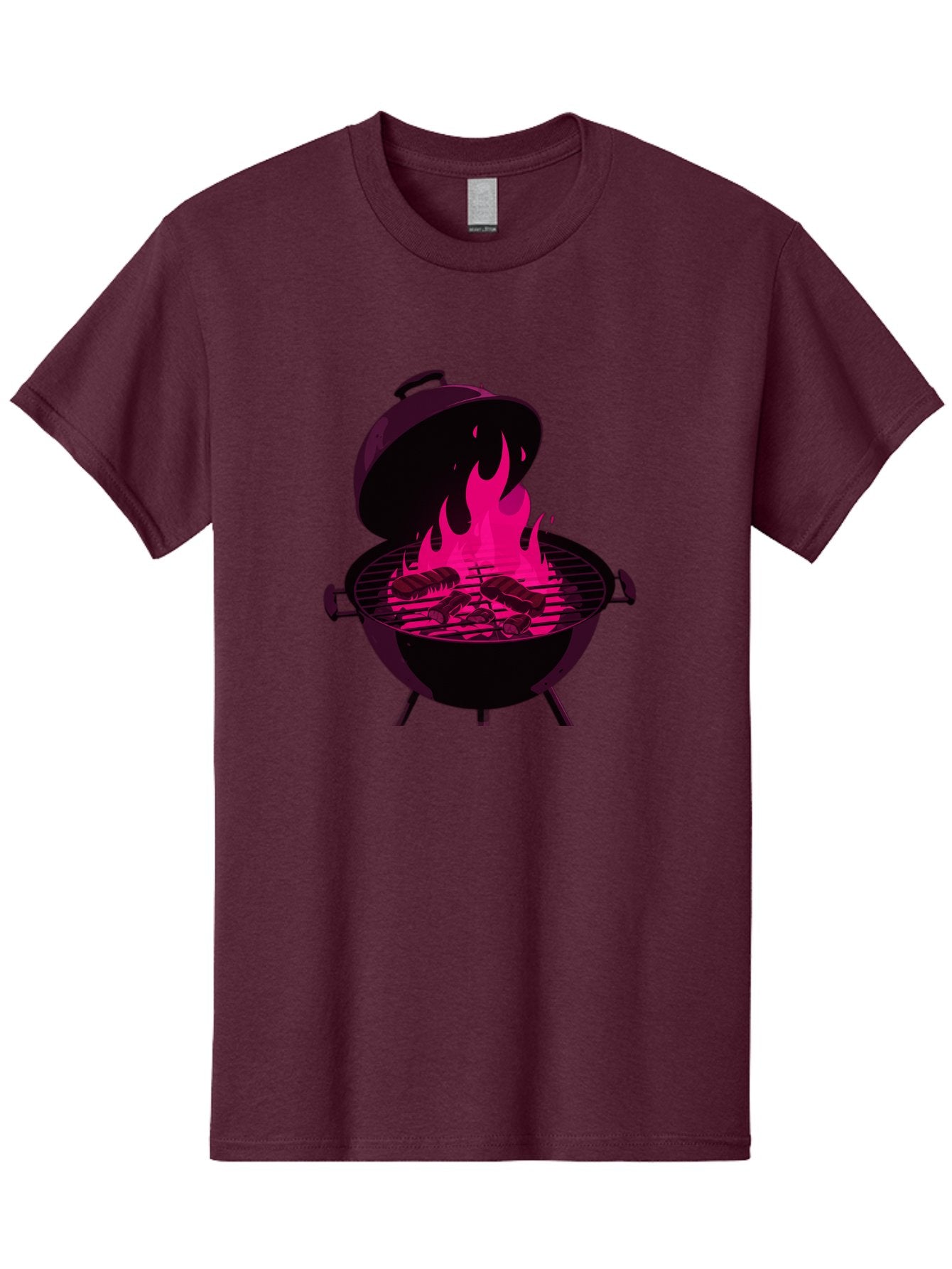 Barbecue-Grill-4 Men'S Graphic Tee, 100% Cotton, Comfortable Casual Summer Wear, Machine Washable, Barbecue Grill, Grilling Meat, Hot Flames, Cooking Outdoors, Summer Food, Grilling Burgers Bab658 14