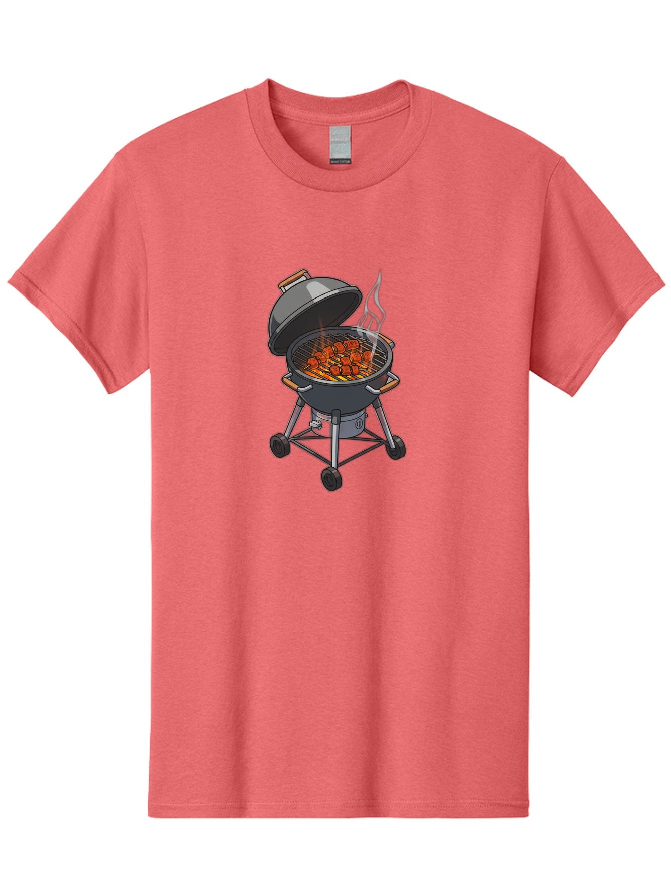 Barbecue-Grill-5 Men'S Graphic Tee, 100% Cotton, Comfortable Casual Summer Wear, Machine Washable, Barbecue Grill, Grilled Meats, Outdoor Cooking, Barbecue Ingredients, Charcoal Grill, Grilled Food, Summer Cooking, Barbecue Accessories, Bab659 14