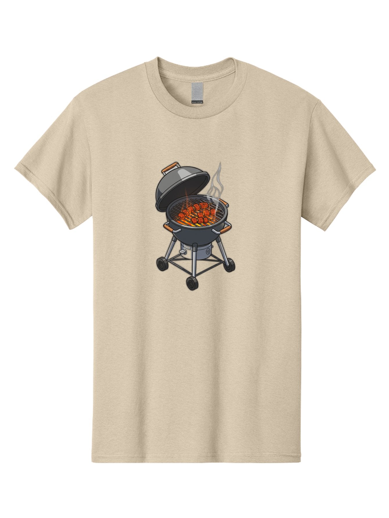 Barbecue-Grill-5 Men'S Graphic Tee, 100% Cotton, Comfortable Casual Summer Wear, Machine Washable, Barbecue Grill, Grilled Meats, Outdoor Cooking, Barbecue Ingredients, Charcoal Grill, Grilled Food, Summer Cooking, Barbecue Accessories, Bab659 10