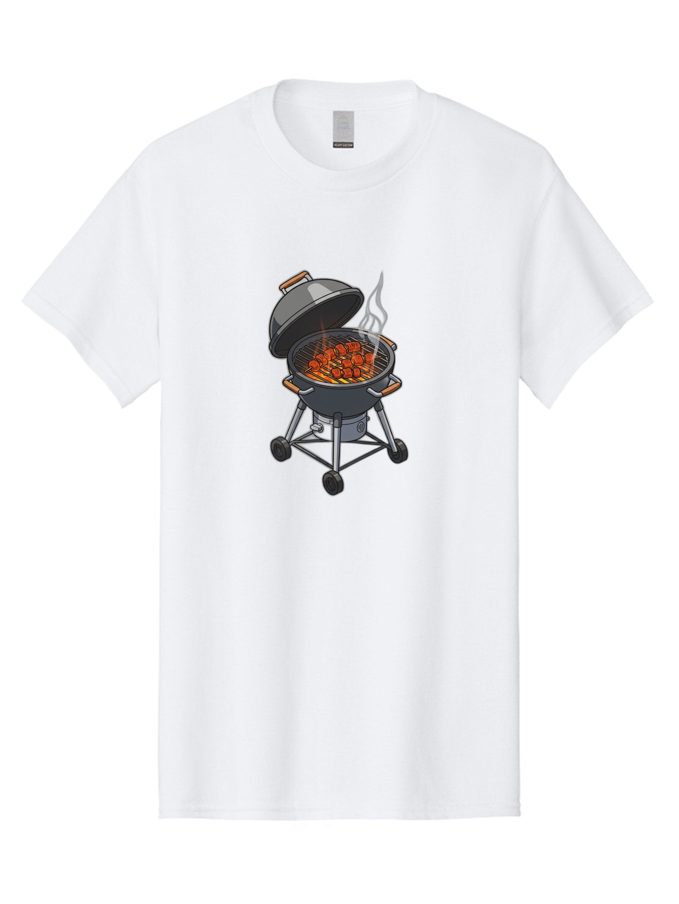 Barbecue-Grill-5 Men'S Graphic Tee, 100% Cotton, Comfortable Casual Summer Wear, Machine Washable, Barbecue Grill, Grilled Meats, Outdoor Cooking, Barbecue Ingredients, Charcoal Grill, Grilled Food, Summer Cooking, Barbecue Accessories, Bab659 11