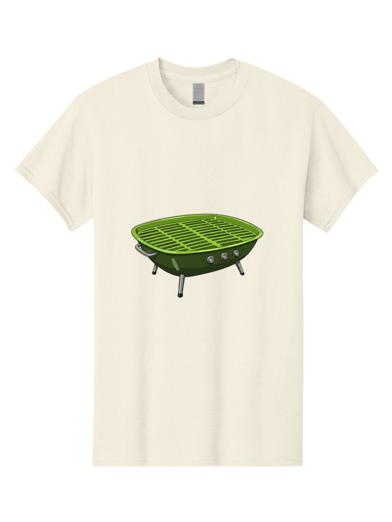 Barbecue-Grill-6 Men'S Graphic Tee, 100% Cotton, Comfortable Casual Summer Wear, Machine Washable, Portable Grill, Barbecue Cooking, Outdoor Cooking, Gas Grill, Silver Legs, Control Knobs, Grill Grate, Outdoor Entertaining Bab660 14