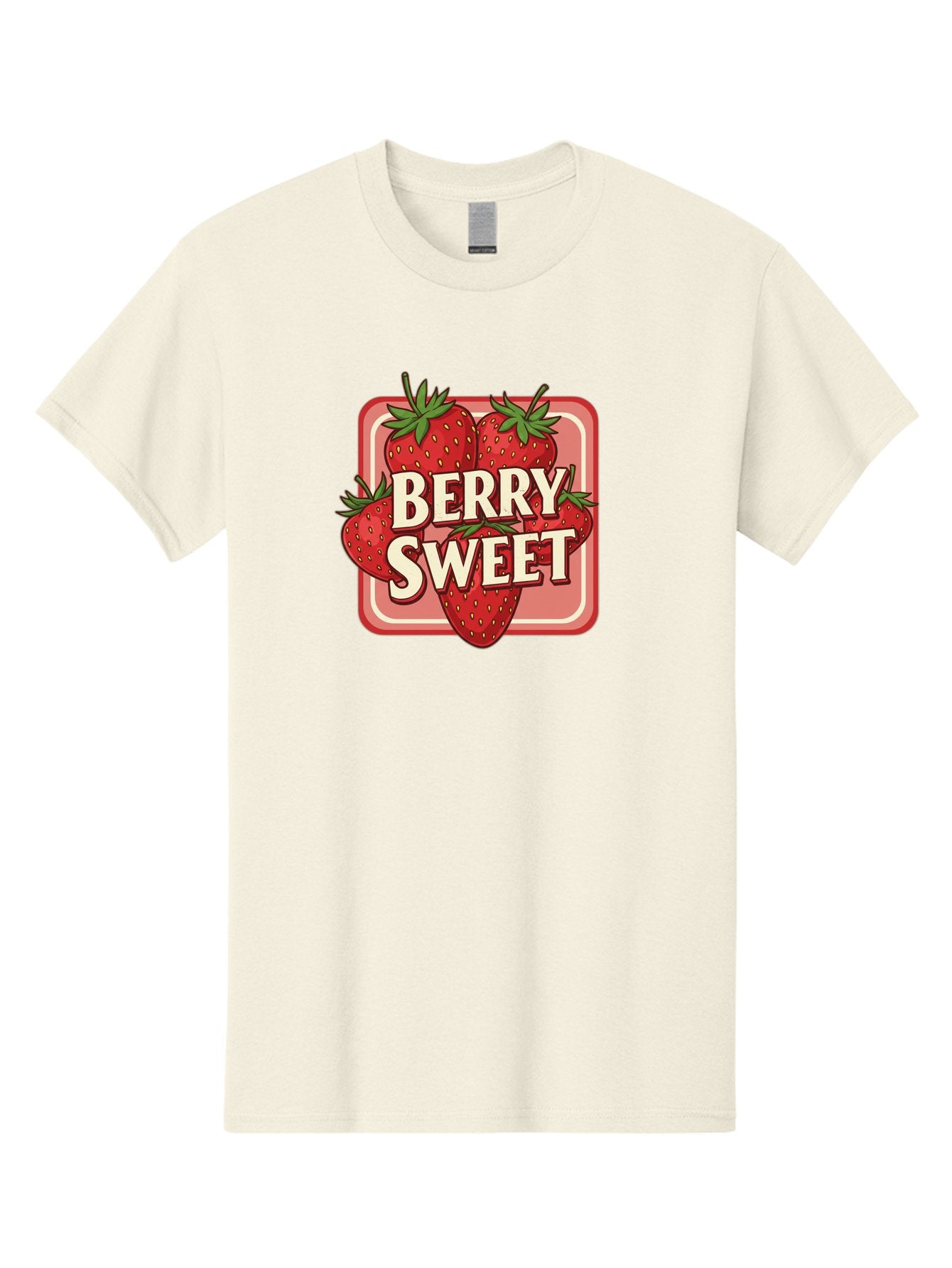 Berry-Sweet Men'S Graphic Tee, 100% Cotton, Comfortable Casual Summer Wear, Machine Washable, Strawberry Graphic, Fresh Strawberries, Red Strawberries, Sweet Treats, Dessert Logo, Fruit Illustration, Summer Vibes, Tasty Delights, Bab678 7