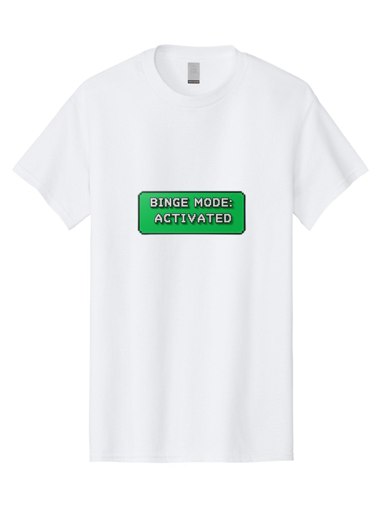 Binge-Mode-Activated Men'S Graphic Tee, 100% Cotton, Comfortable Casual Summer Wear, Machine Washable, Binge Watching, Marathon Viewing, Streaming Mode, Entertainment Mode, Tv Series, Video Streaming, Pop Culture, Entertainment, Tv Shows Bab682 3