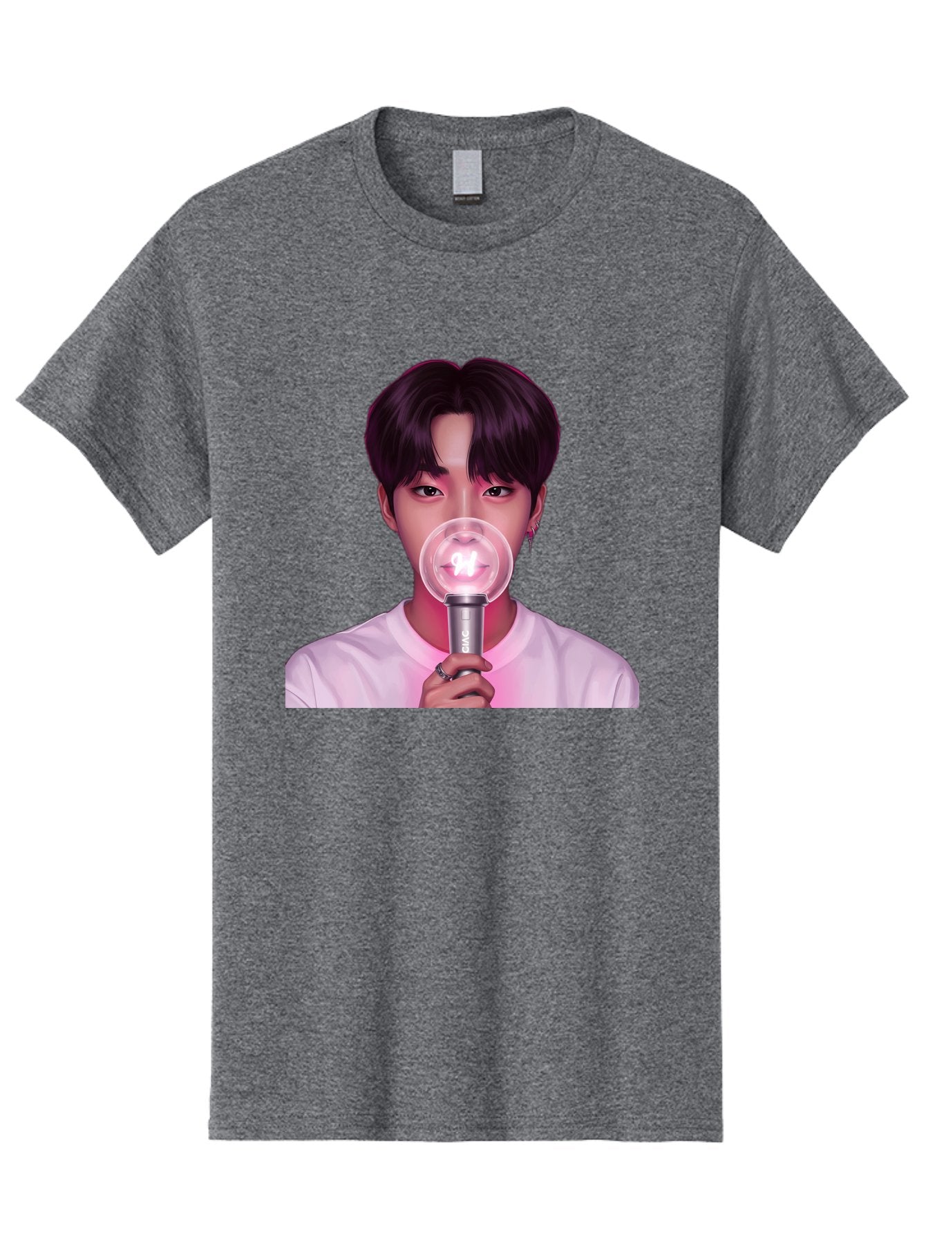 Bts-Army-Bomb Men'S Graphic Tee, 100% Cotton, Comfortable Casual Summer Wear, Machine Washable, K-Pop Fan, Bts Merchandise, Army Bomb Lightstick, Concert Accessory, Fandom Symbol, Bts Army, Fan Culture, K-Pop Merchandise, Bts Concert Bab694 11