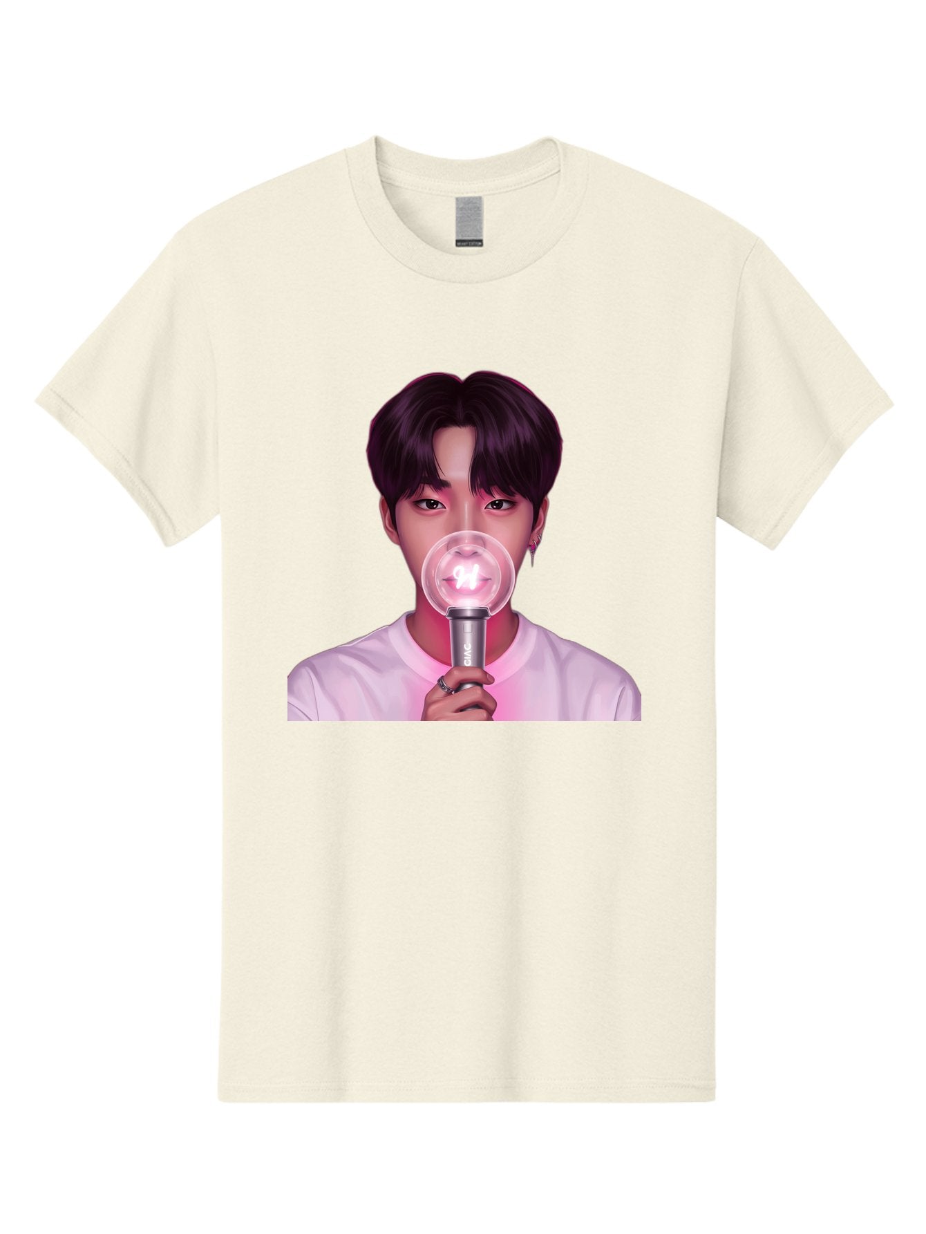 Bts-Army-Bomb Men'S Graphic Tee, 100% Cotton, Comfortable Casual Summer Wear, Machine Washable, K-Pop Fan, Bts Merchandise, Army Bomb Lightstick, Concert Accessory, Fandom Symbol, Bts Army, Fan Culture, K-Pop Merchandise, Bts Concert Bab694 6