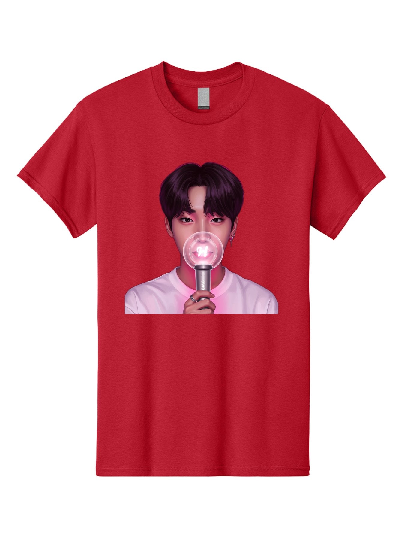 Bts-Army-Bomb Men'S Graphic Tee, 100% Cotton, Comfortable Casual Summer Wear, Machine Washable, K-Pop Fan, Bts Merchandise, Army Bomb Lightstick, Concert Accessory, Fandom Symbol, Bts Army, Fan Culture, K-Pop Merchandise, Bts Concert Bab694 5