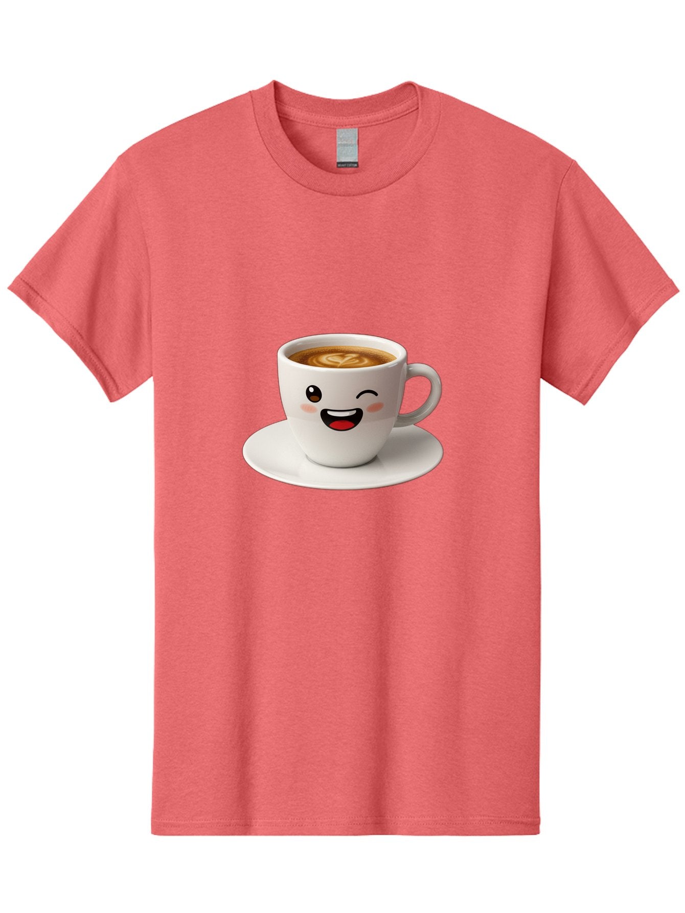 Cappuccino-Cup Men'S Graphic Tee, 100% Cotton, Comfortable Casual Summer Wear, Machine Washable, Coffee Cup With Face, Cartoon Coffee, Latte Art, Happy Face, Smiling Cup, Coffee Culture, Morning Coffee, Cafe Vibes, Warm Beverage Bab710 11