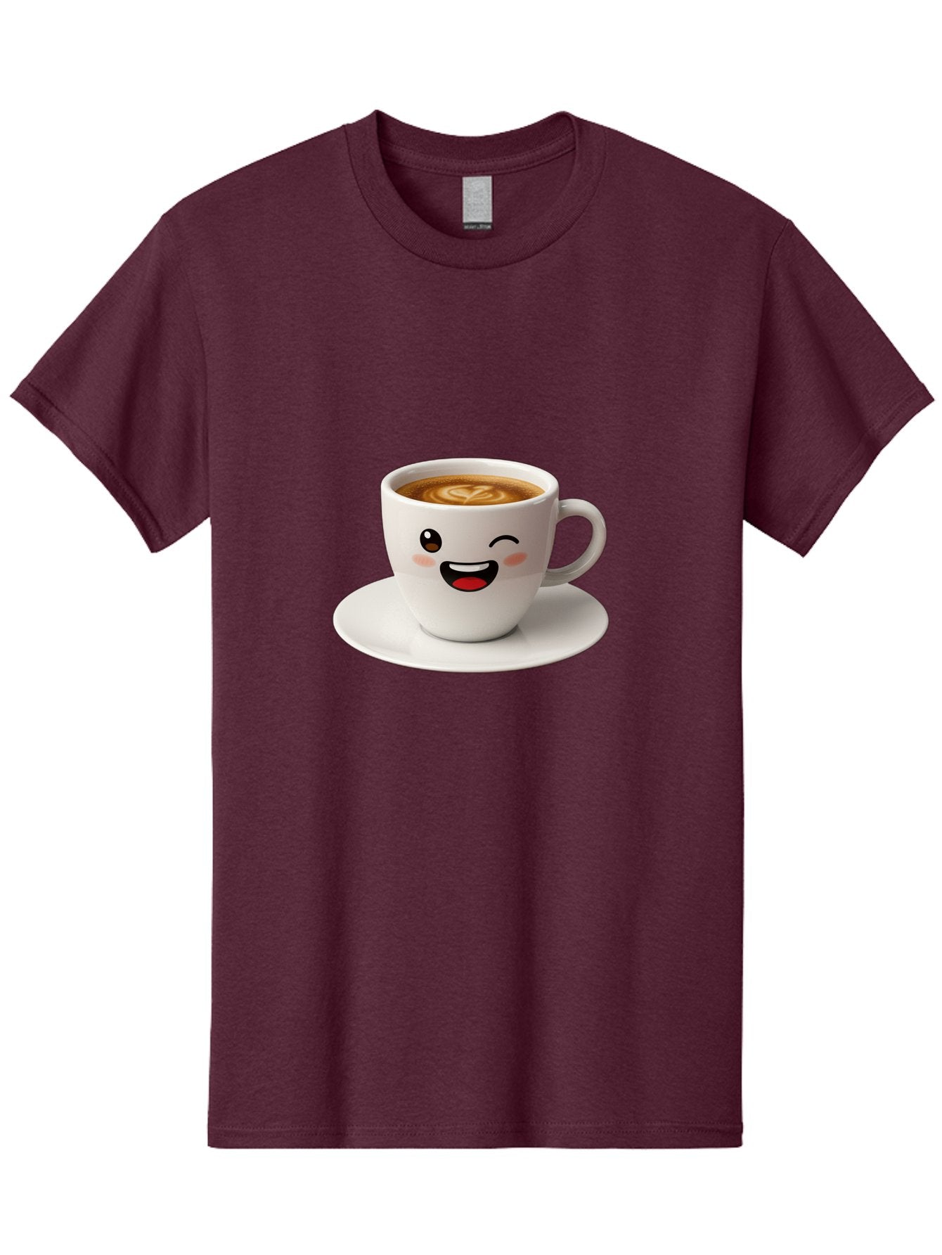 Cappuccino-Cup Men'S Graphic Tee, 100% Cotton, Comfortable Casual Summer Wear, Machine Washable, Coffee Cup With Face, Cartoon Coffee, Latte Art, Happy Face, Smiling Cup, Coffee Culture, Morning Coffee, Cafe Vibes, Warm Beverage Bab710 14