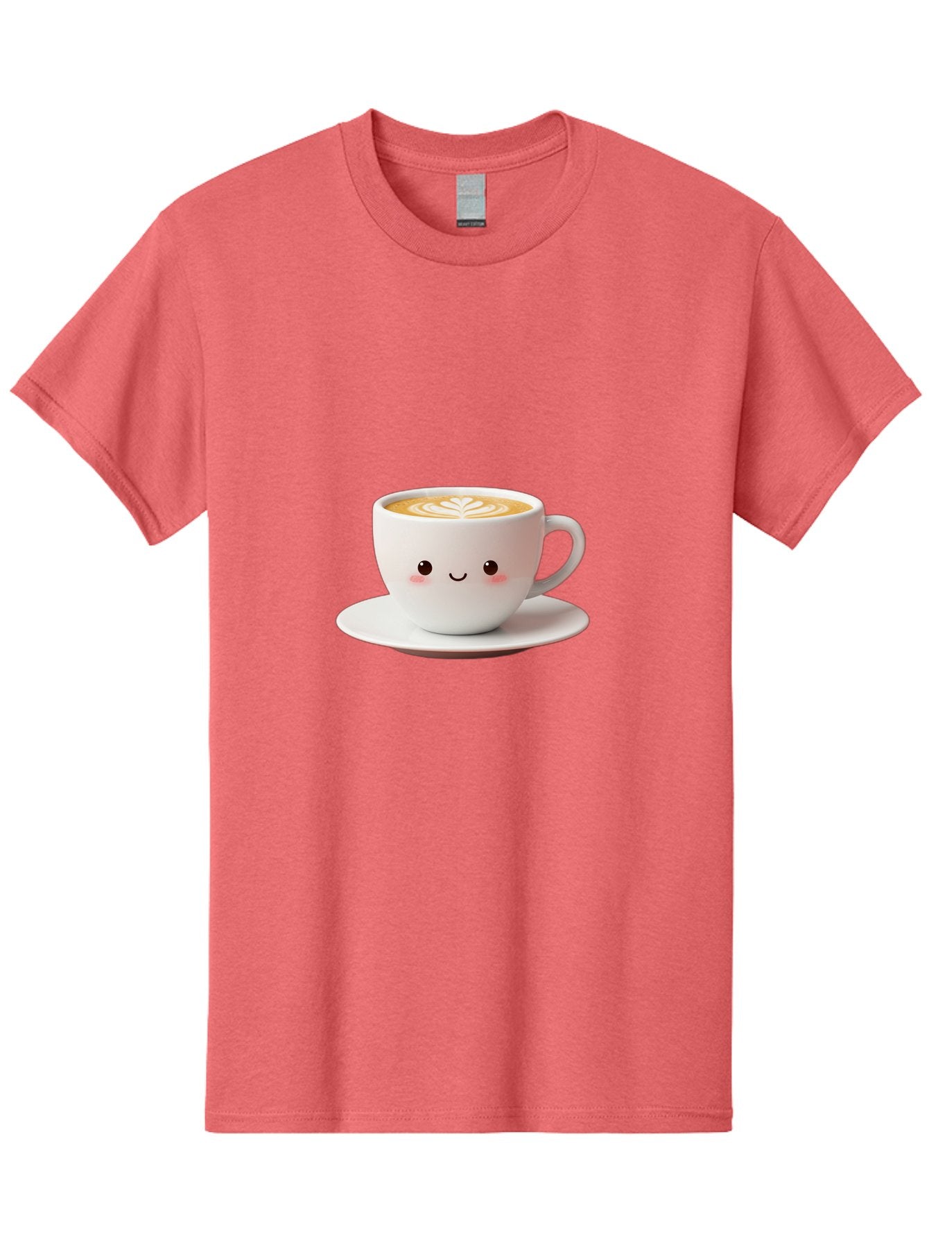 Cappuccino Men'S Graphic Tee, 100% Cotton, Comfortable Casual Summer Wear, Machine Washable, Cute Cartoon Coffee, Latte Art, Happy Face, Coffee Cup, Espresso Drink, Saucer, Adorable Character, Morning Pick-Me-Up, Coffee Break, Bab713 8