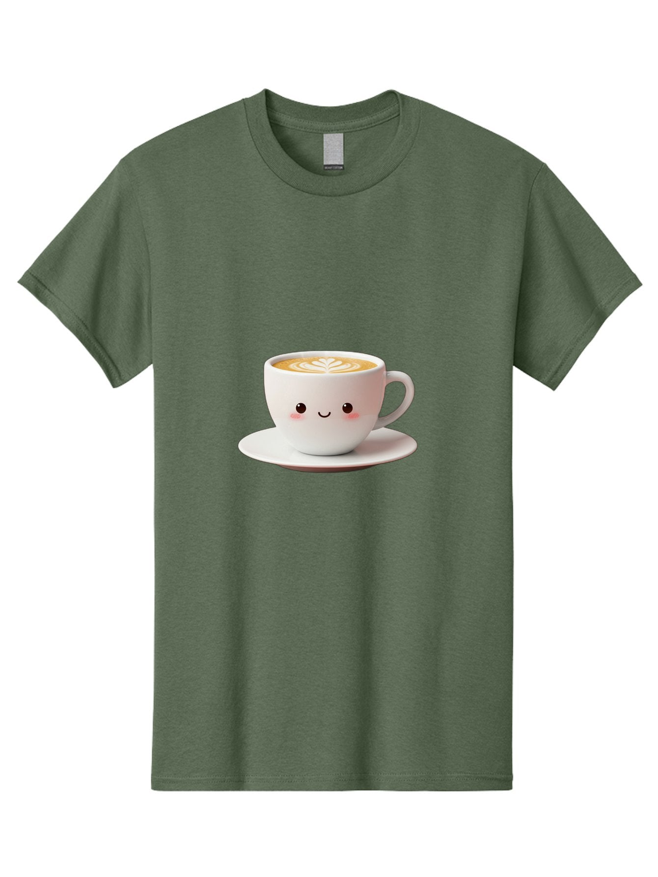 Cappuccino Men'S Graphic Tee, 100% Cotton, Comfortable Casual Summer Wear, Machine Washable, Cute Cartoon Coffee, Latte Art, Happy Face, Coffee Cup, Espresso Drink, Saucer, Adorable Character, Morning Pick-Me-Up, Coffee Break, Bab713 10