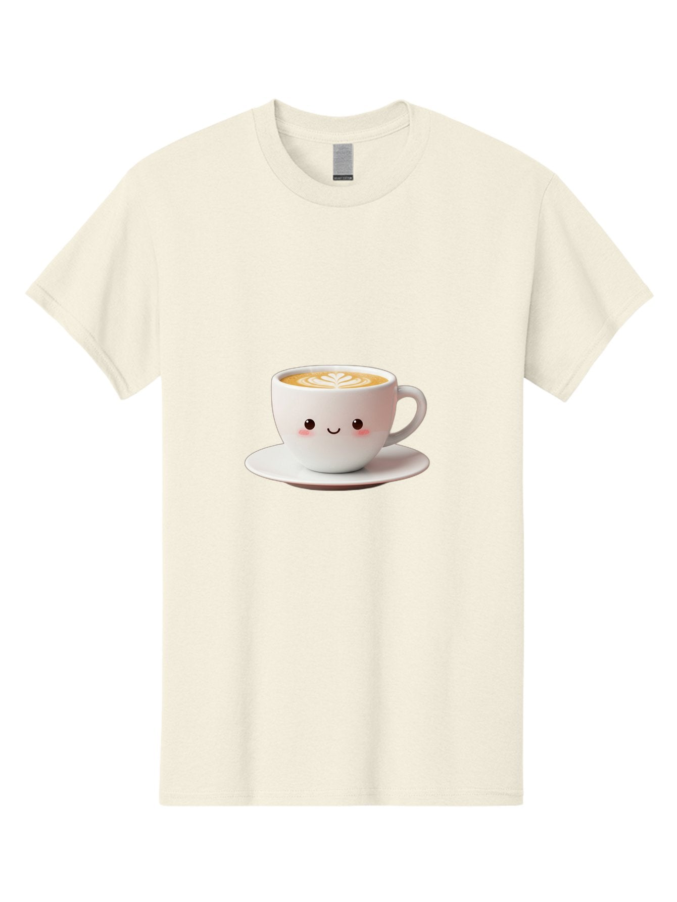 Cappuccino Men'S Graphic Tee, 100% Cotton, Comfortable Casual Summer Wear, Machine Washable, Cute Cartoon Coffee, Latte Art, Happy Face, Coffee Cup, Espresso Drink, Saucer, Adorable Character, Morning Pick-Me-Up, Coffee Break, Bab713 6