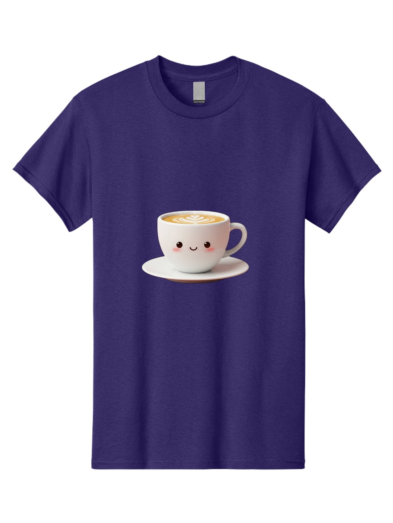 Cappuccino Men'S Graphic Tee, 100% Cotton, Comfortable Casual Summer Wear, Machine Washable, Cute Cartoon Coffee, Latte Art, Happy Face, Coffee Cup, Espresso Drink, Saucer, Adorable Character, Morning Pick-Me-Up, Coffee Break, Bab713 11