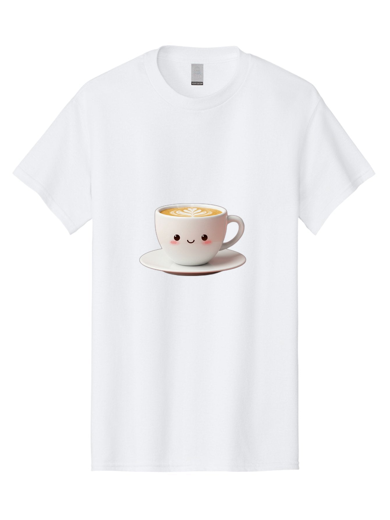 Cappuccino Men'S Graphic Tee, 100% Cotton, Comfortable Casual Summer Wear, Machine Washable, Cute Cartoon Coffee, Latte Art, Happy Face, Coffee Cup, Espresso Drink, Saucer, Adorable Character, Morning Pick-Me-Up, Coffee Break, Bab713 14