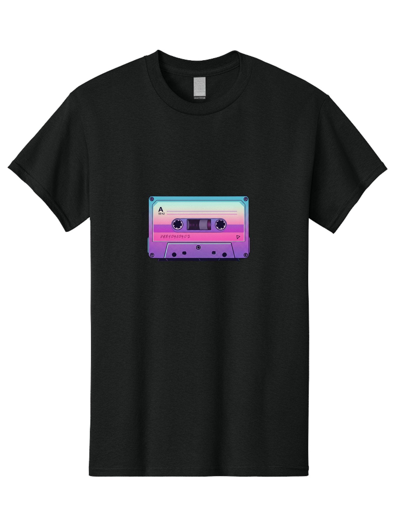 Cassette-Tape Men'S Graphic Tee, 100% Cotton, Comfortable Casual Summer Wear, Machine Washable, Retro Cassette Tape, Vintage Music Format, Nostalgic Tech, 80S And 90S Music, Pastel Colors, Various Artists Mix Tape, Music Lover'S Icon Bab720 4